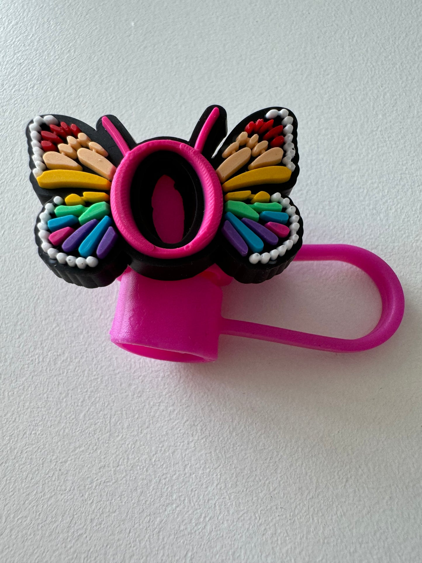 Butterfly Alphabet Straw Topper