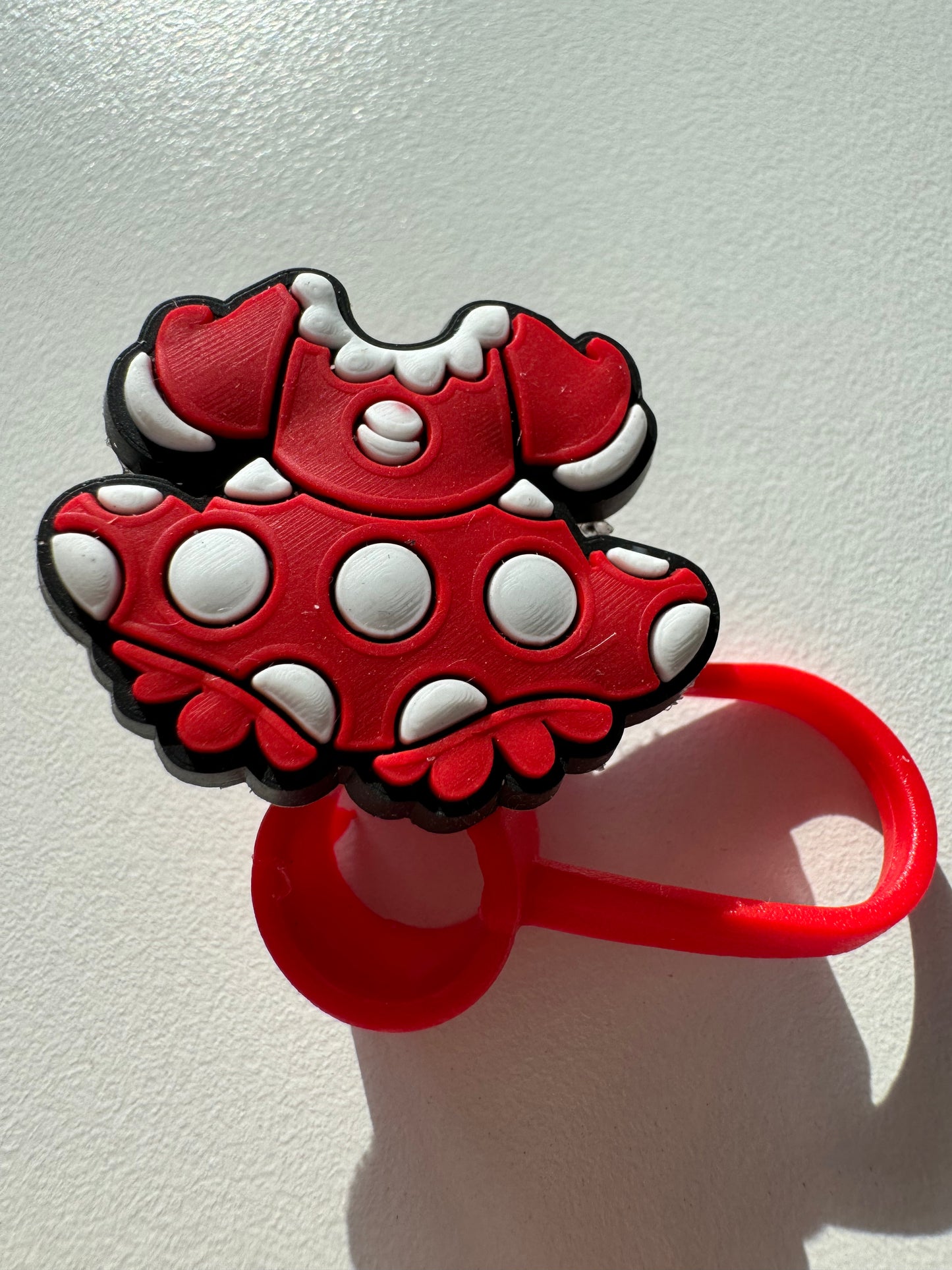 Minnie Mouse Straw Toppers