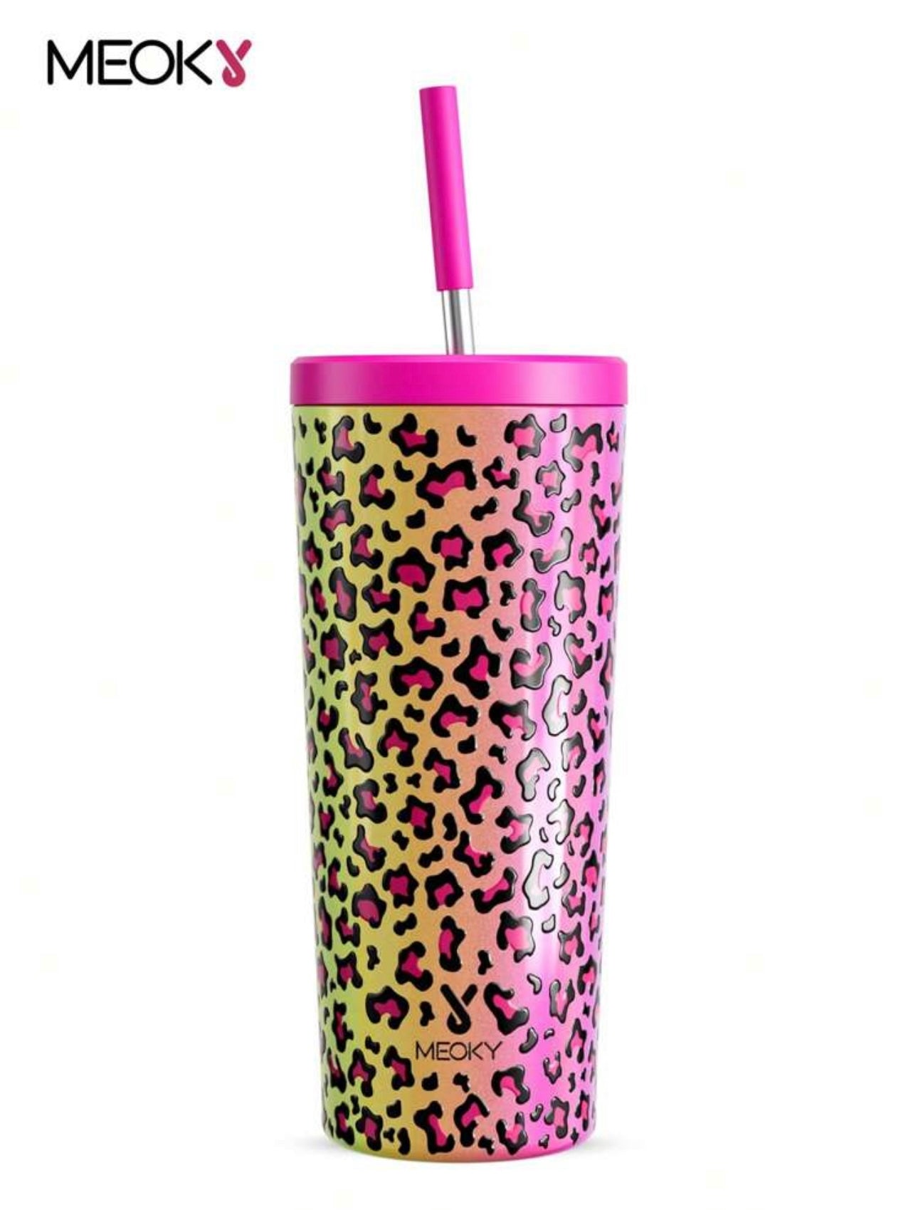 Meoky 24oz Tumbler with Lid and Straw