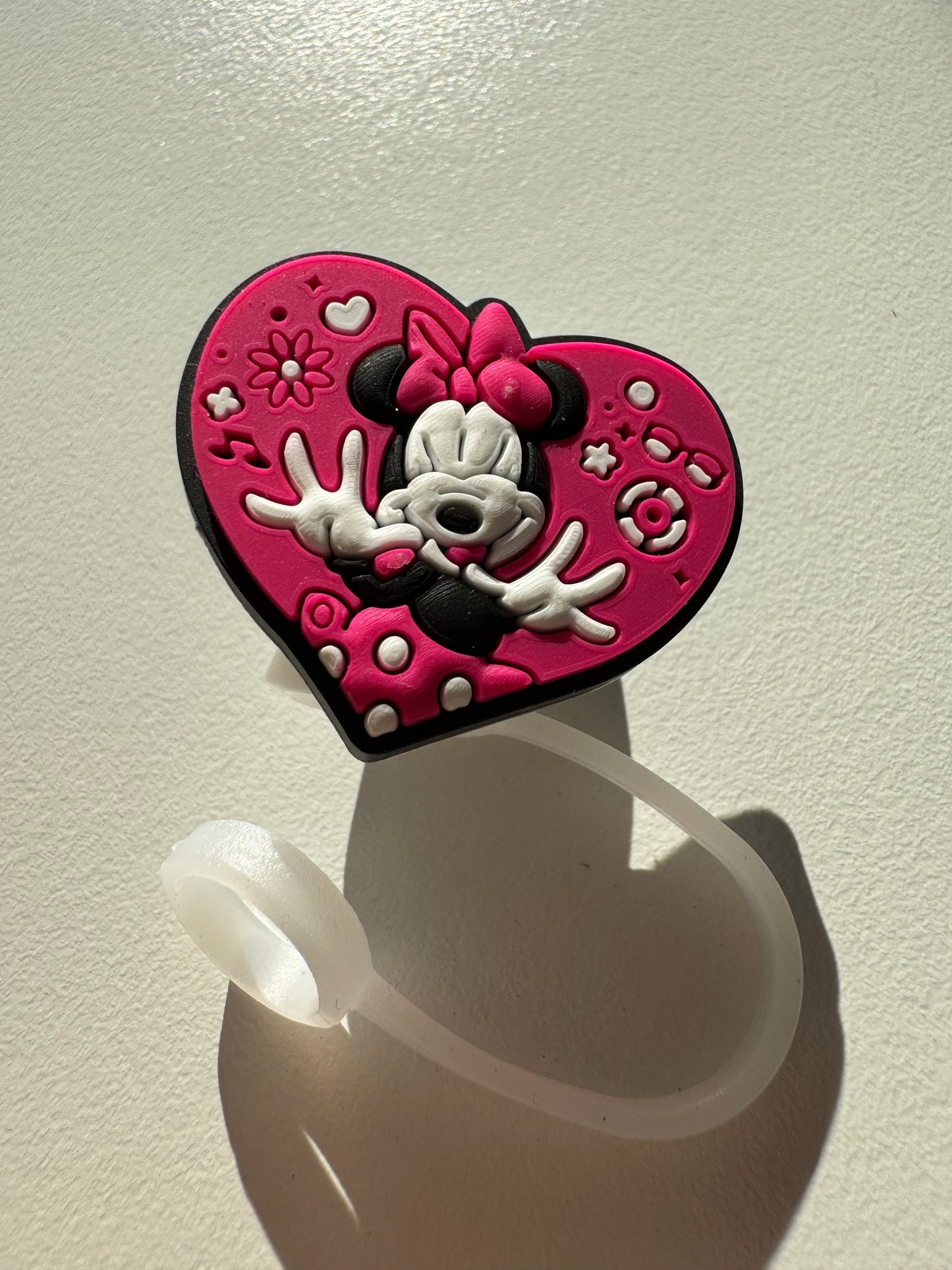 Minnie Mouse Straw Toppers