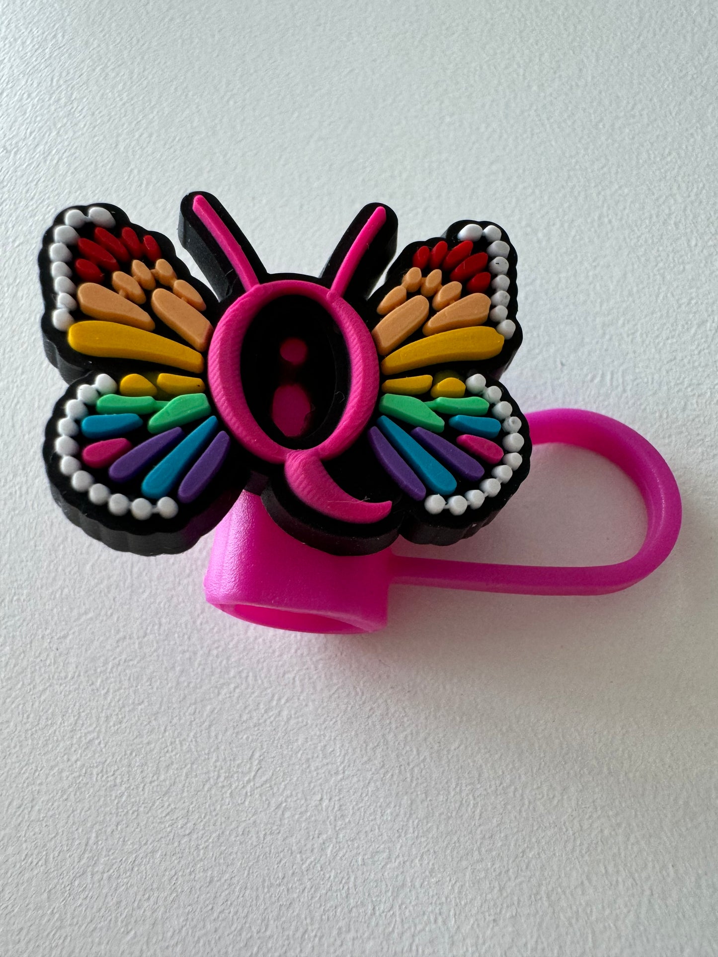 Butterfly Alphabet Straw Topper