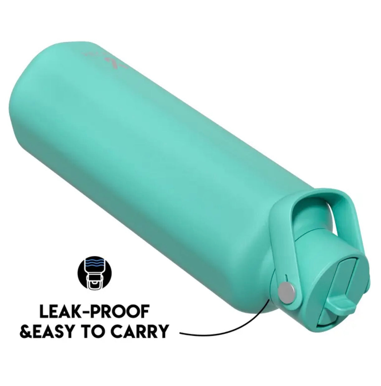 Meoky 24oz Insulated Water Bottle with Duo 2-in-1 Lid