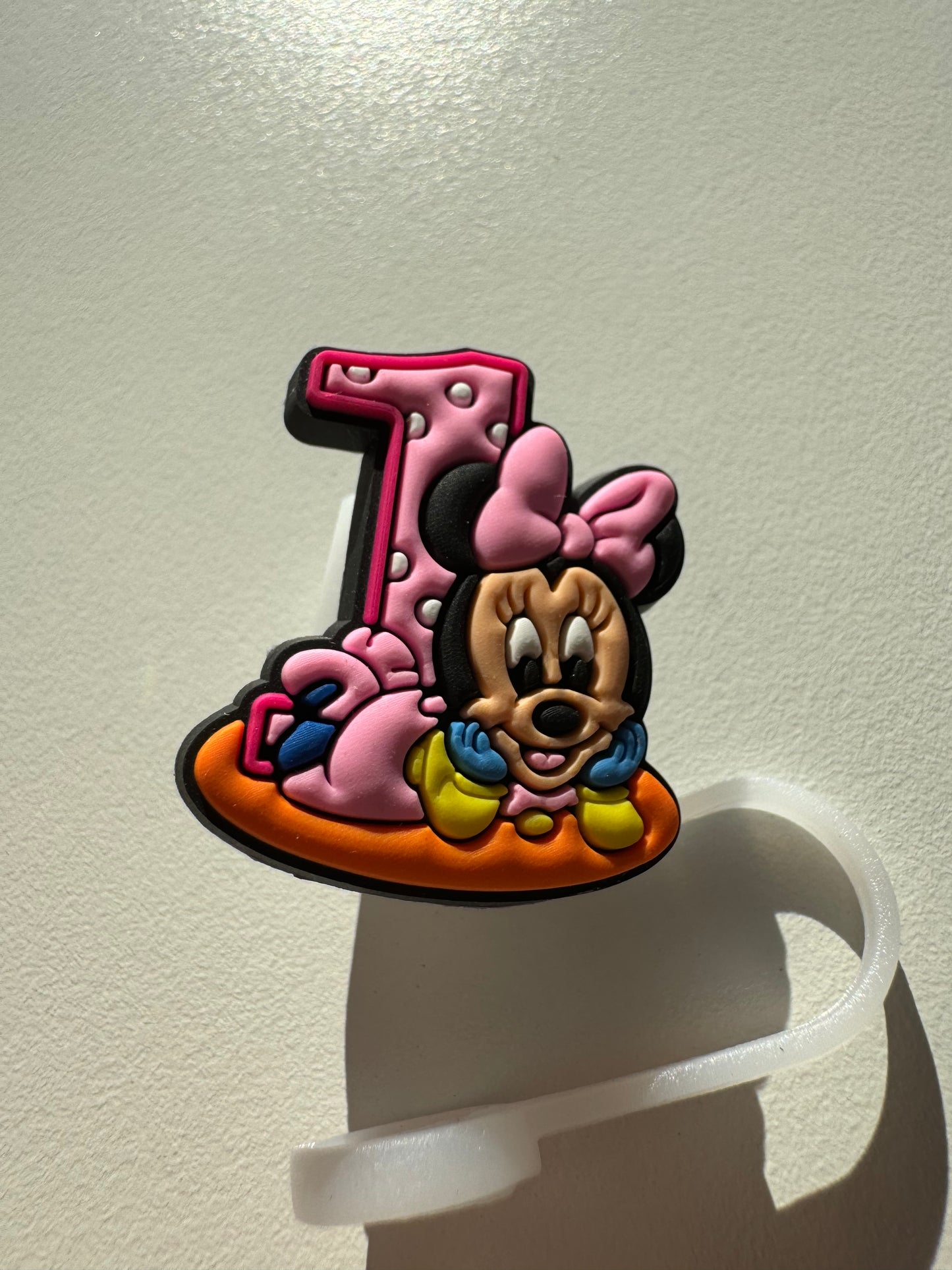 Minnie Mouse Straw Toppers