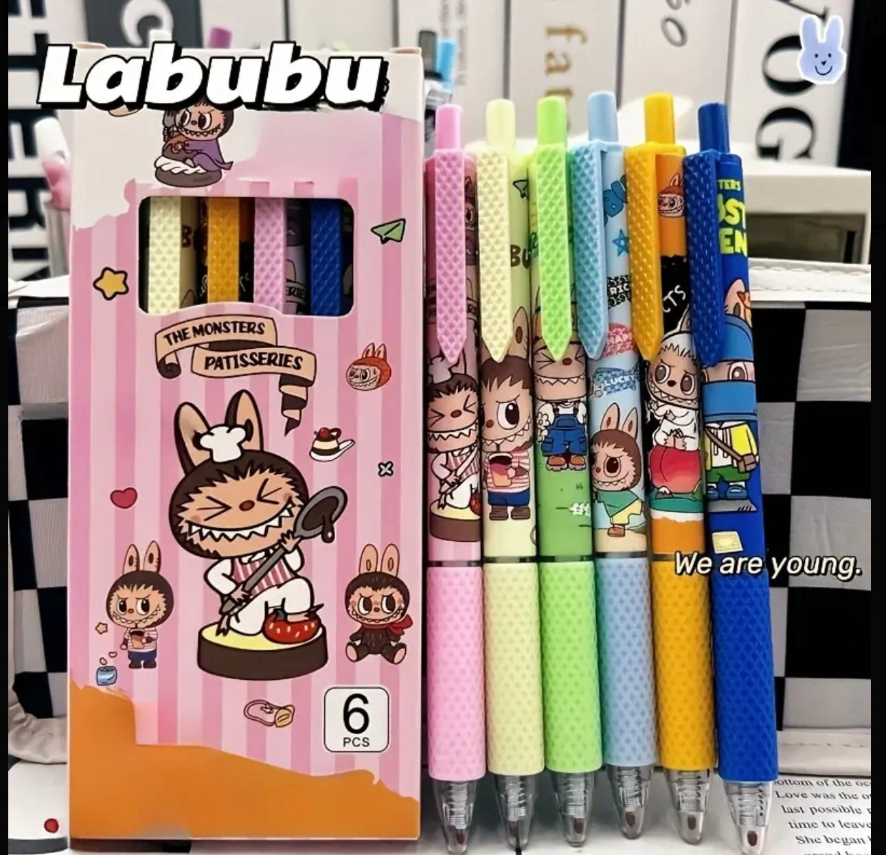Labubu Gel Pens - 6 Pack