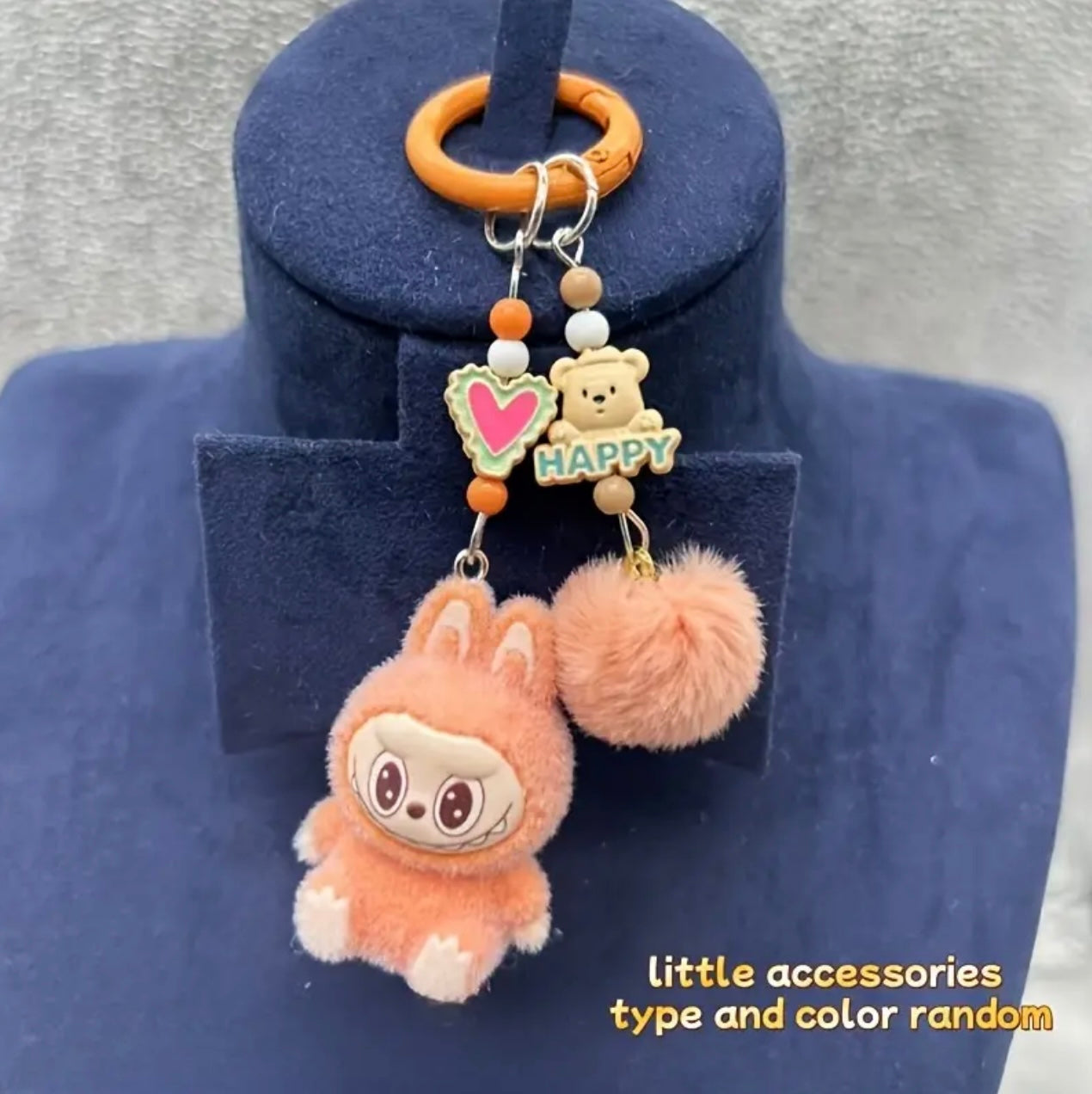 LABUBU 3D Keychain Charm