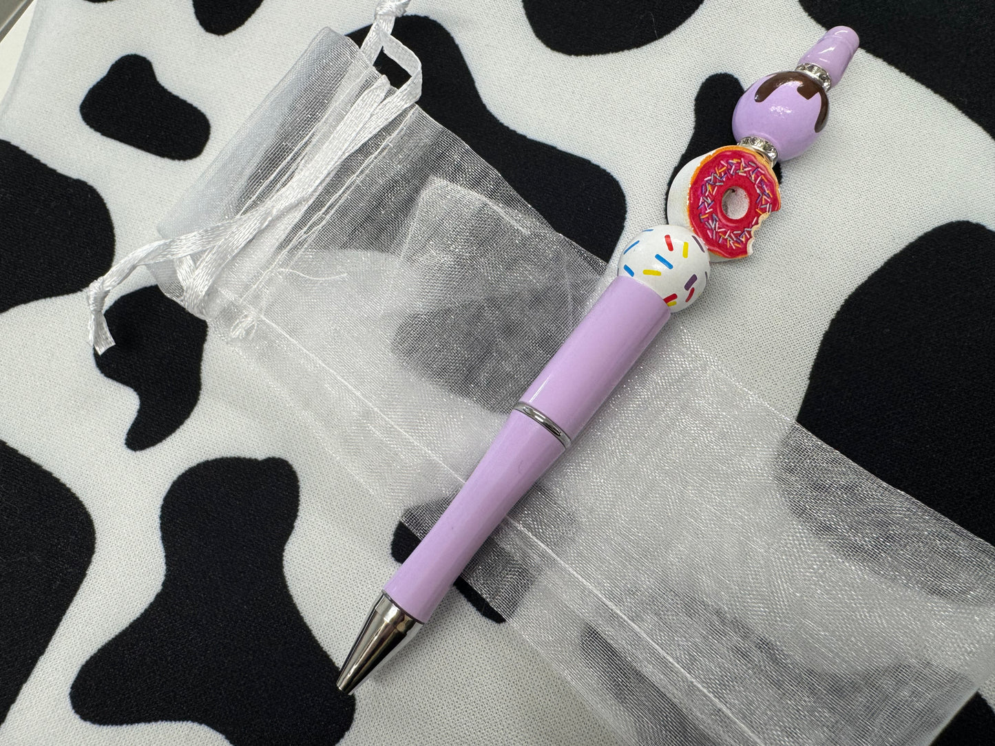 Doughnut & Gingerbread Men Beaded Pens