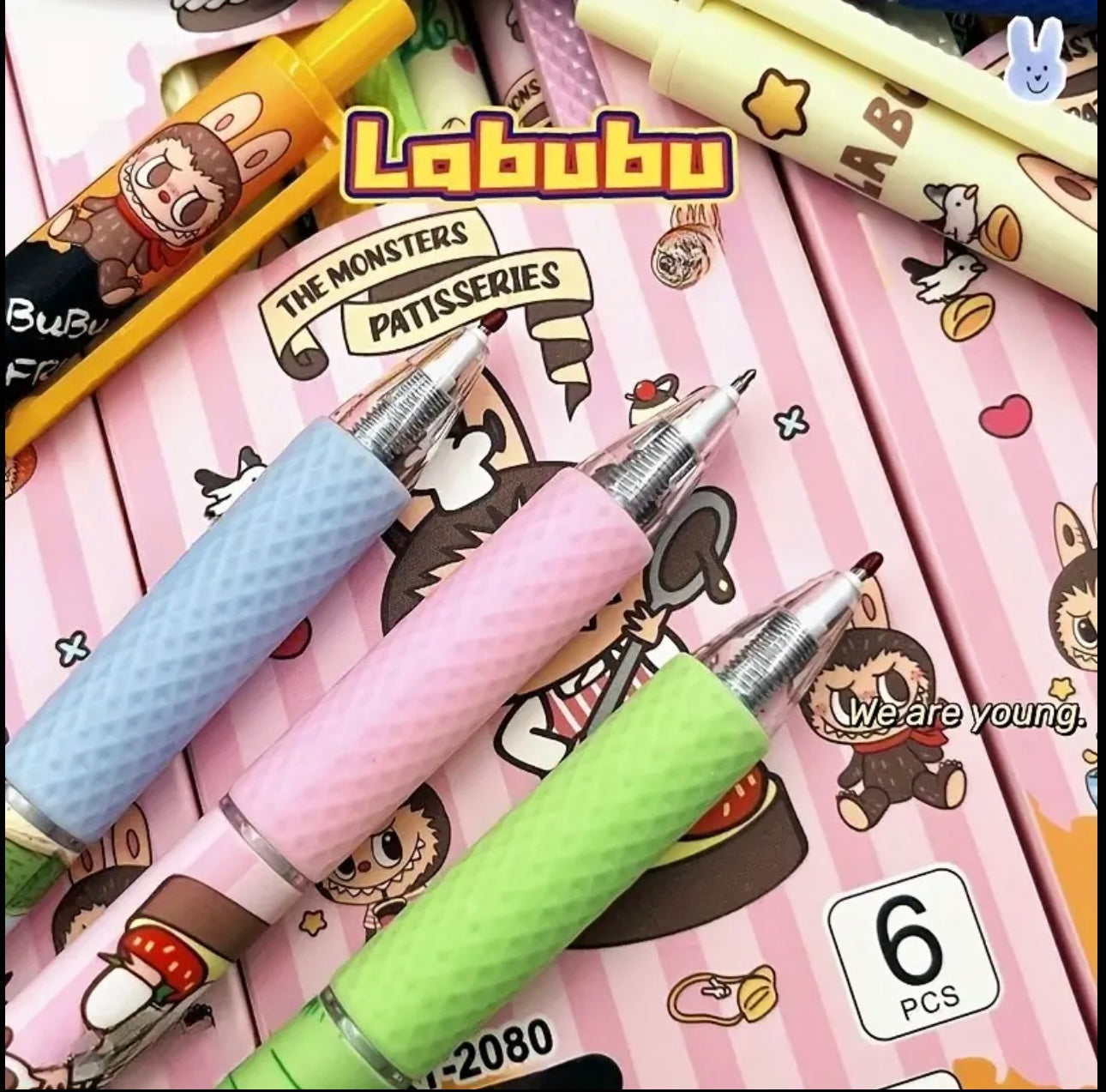 Labubu Gel Pens - 6 Pack