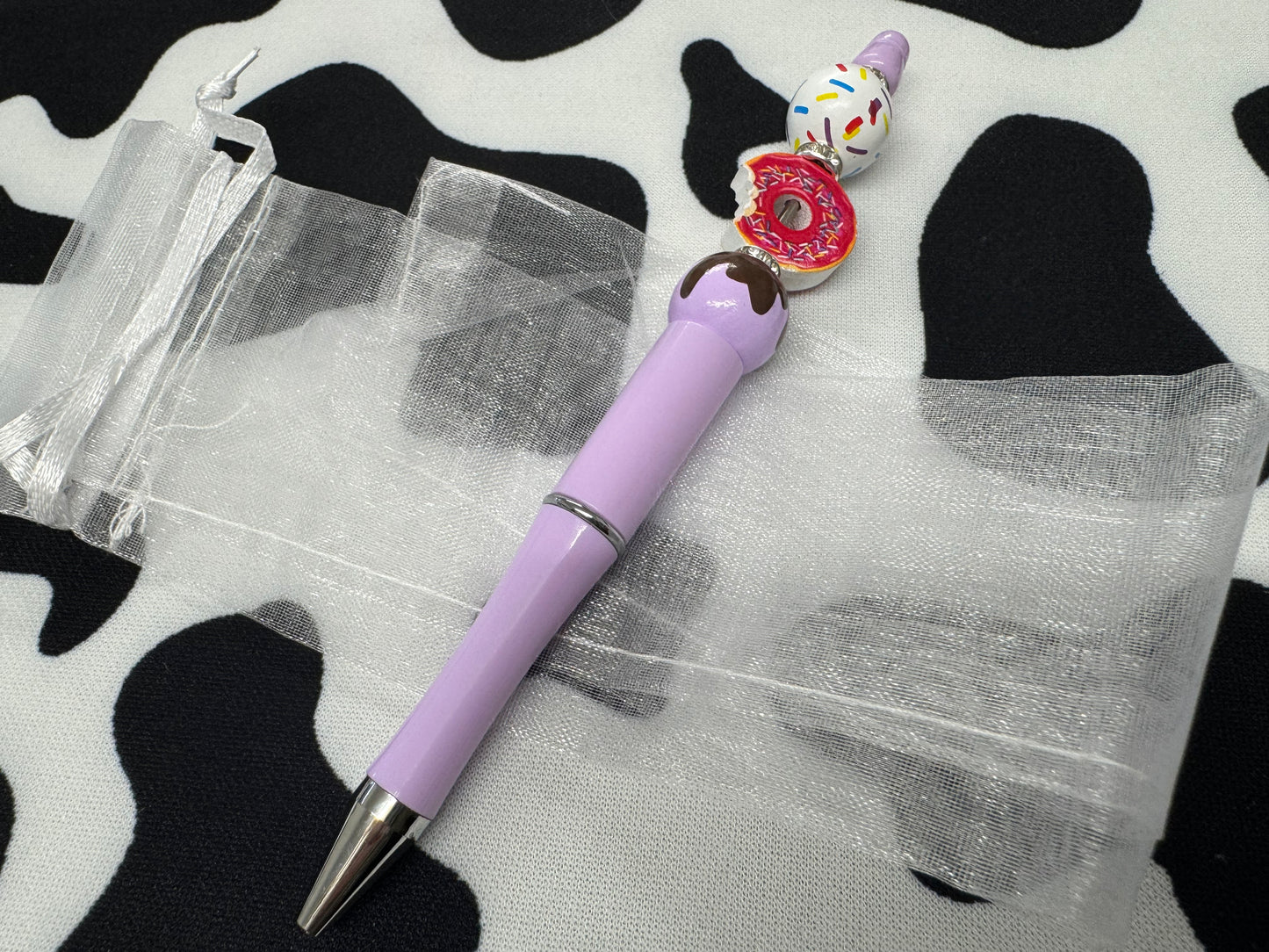 Doughnut & Gingerbread Men Beaded Pens
