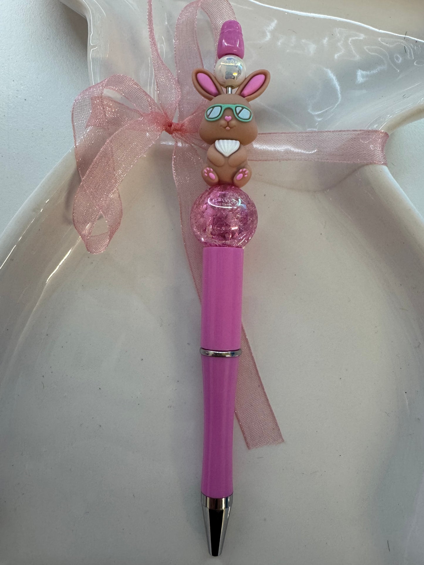 Easter Bunny Beaded Pens