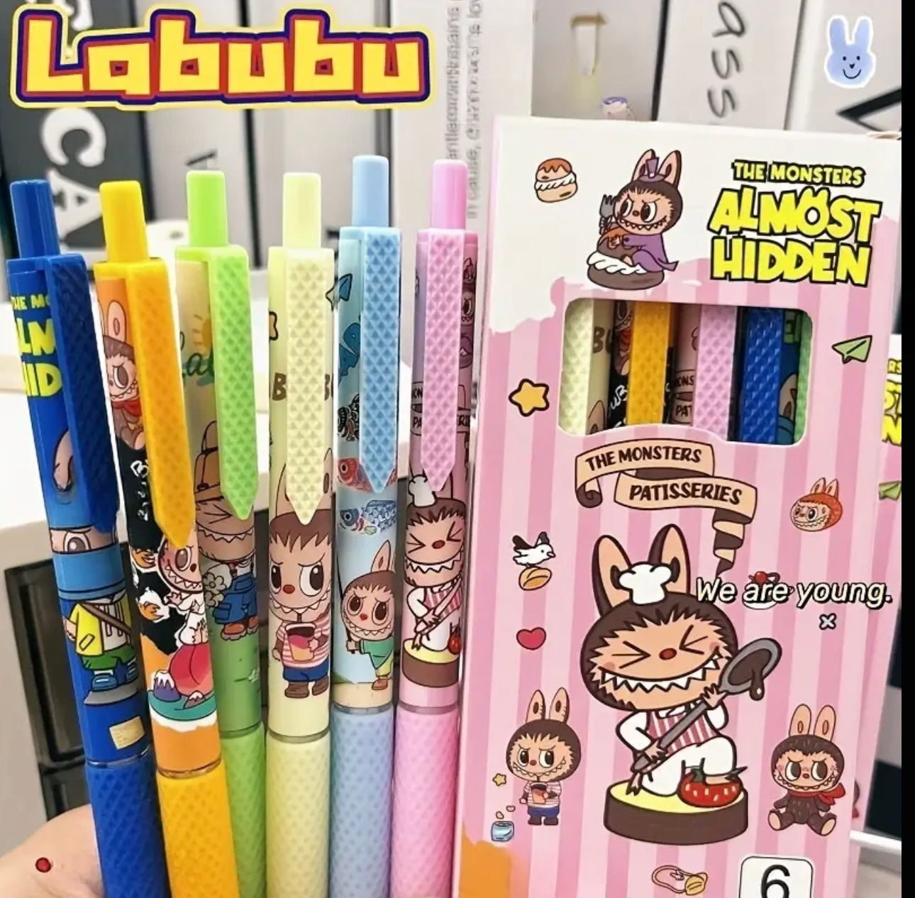 Labubu Gel Pens - 6 Pack