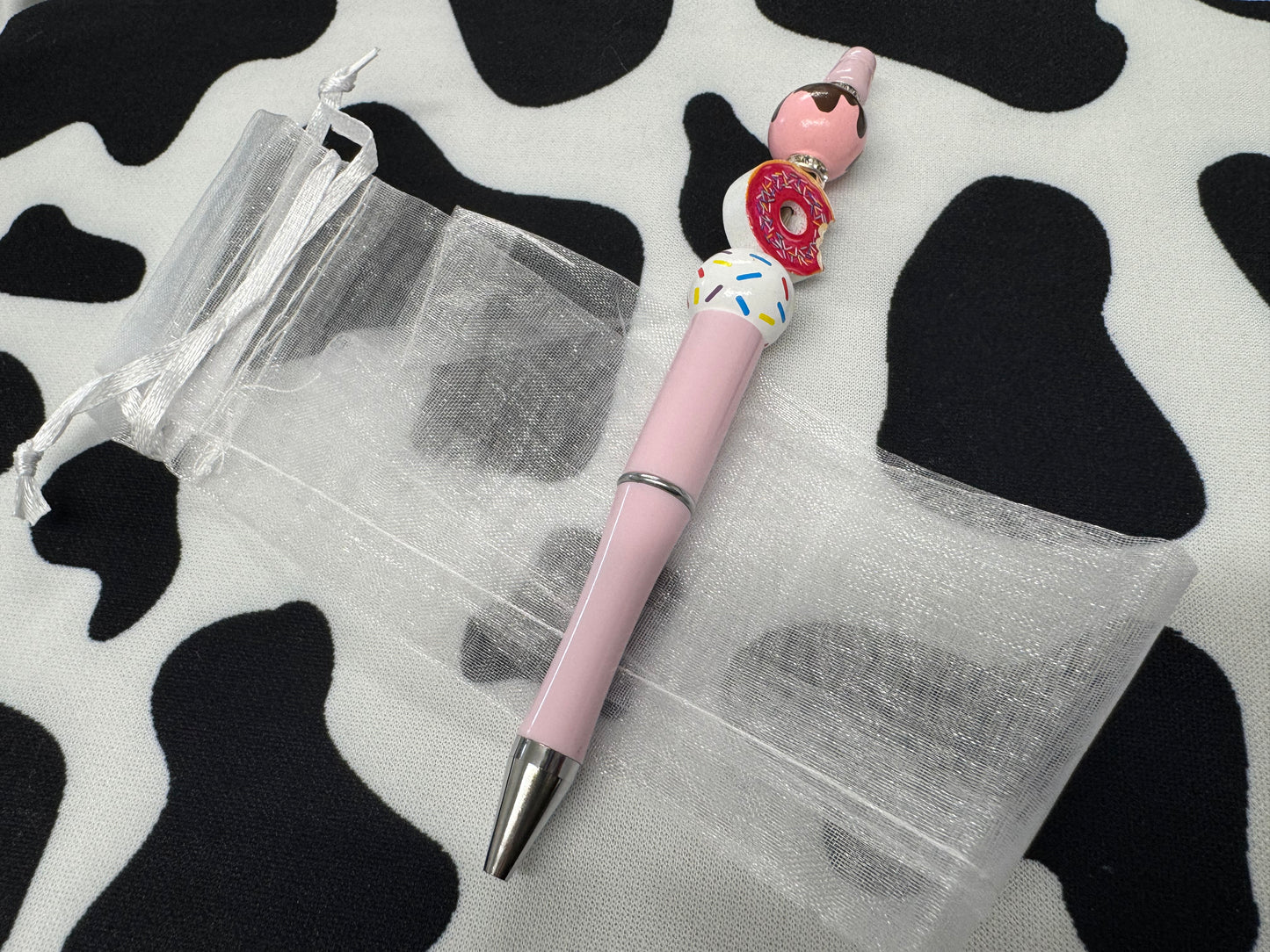Doughnut & Gingerbread Men Beaded Pens