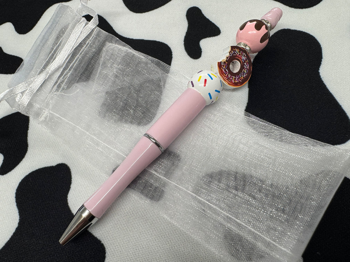 Doughnut & Gingerbread Men Beaded Pens