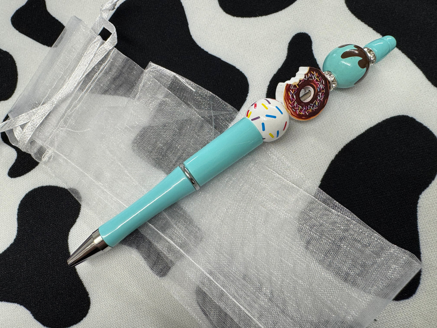Doughnut & Gingerbread Men Beaded Pens