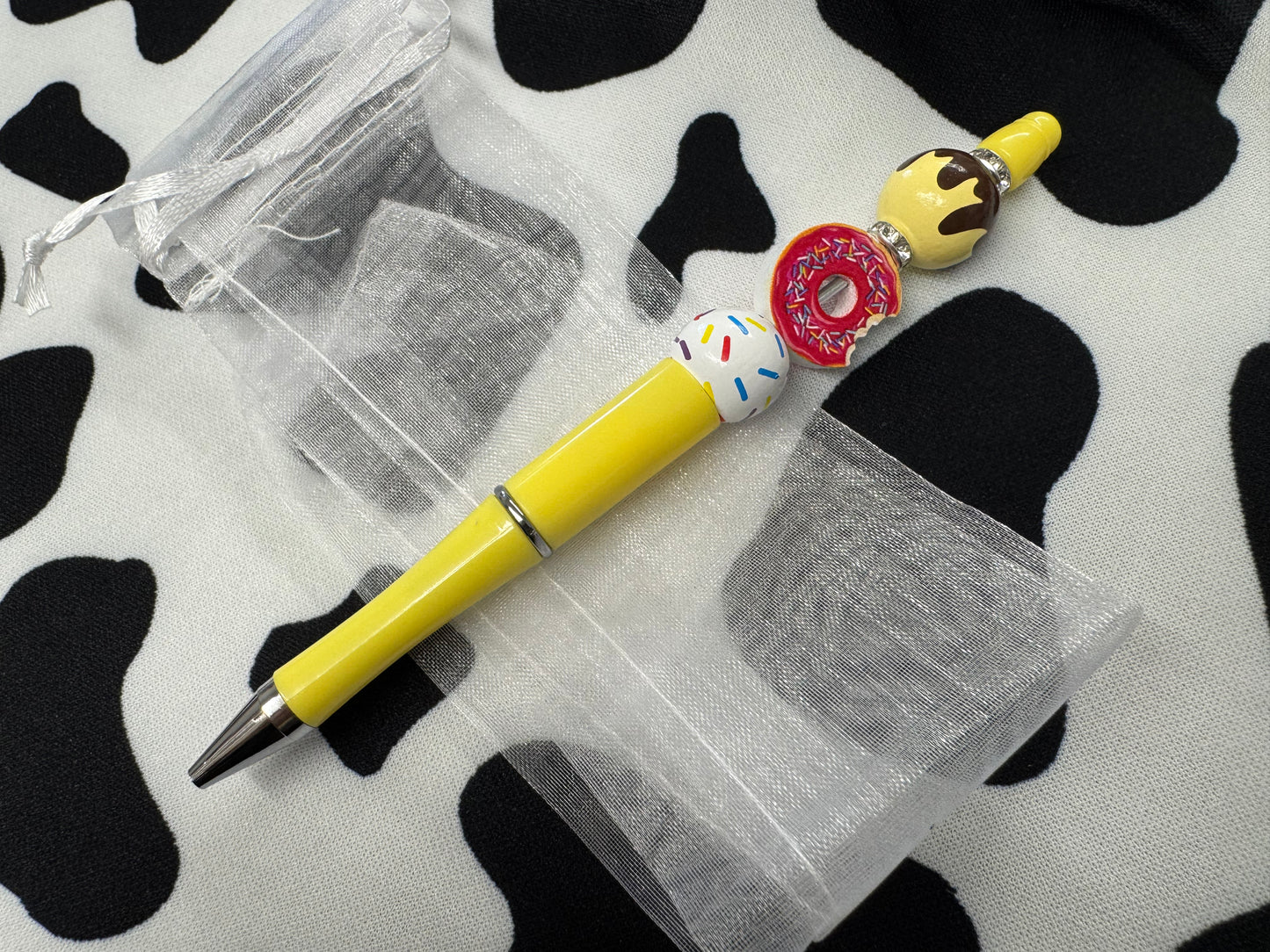Doughnut & Gingerbread Men Beaded Pens