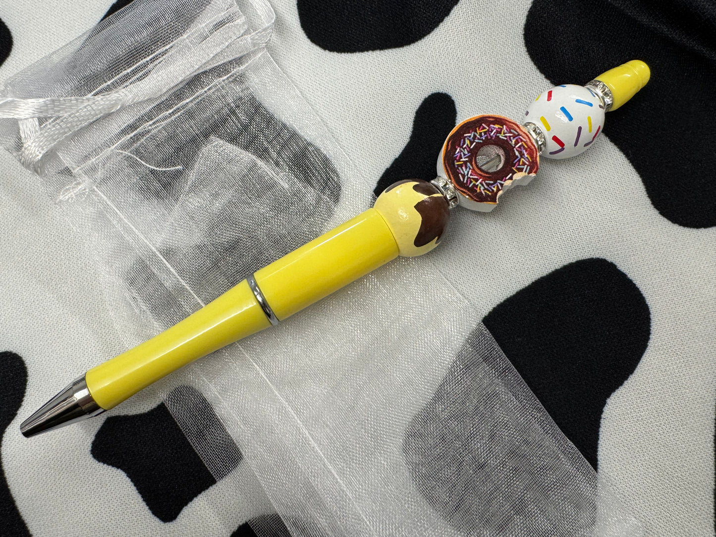Doughnut & Gingerbread Men Beaded Pens