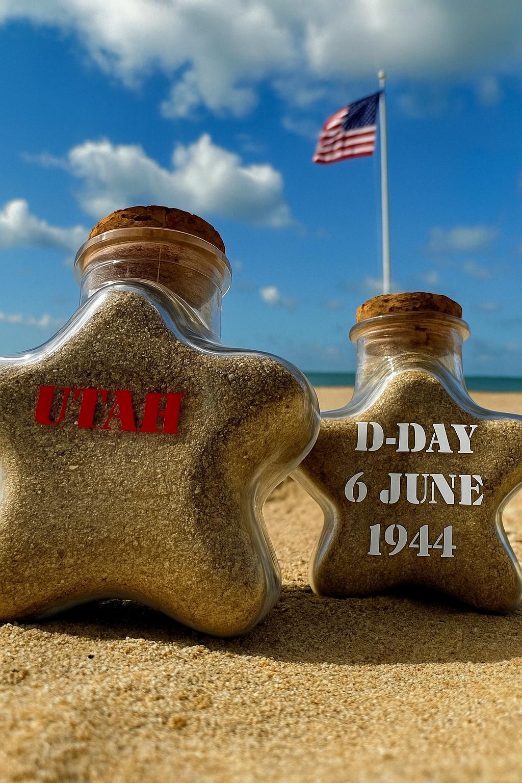 D Day Memorial Sand Bottles
