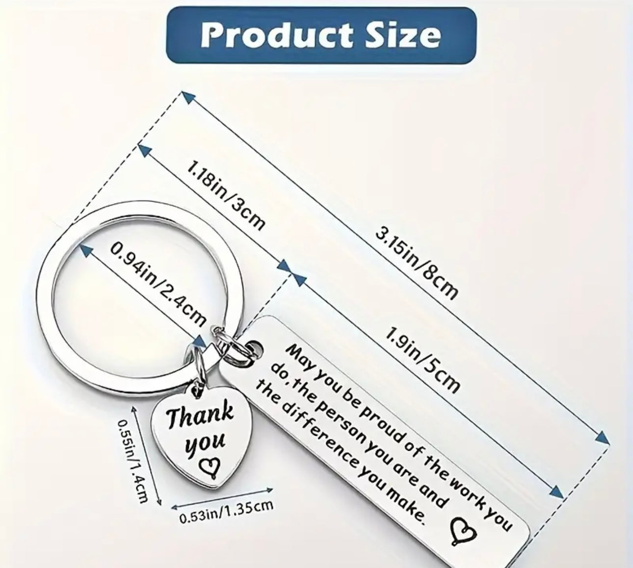 'Proud of Your Work' Keyring - Appreciation Gift