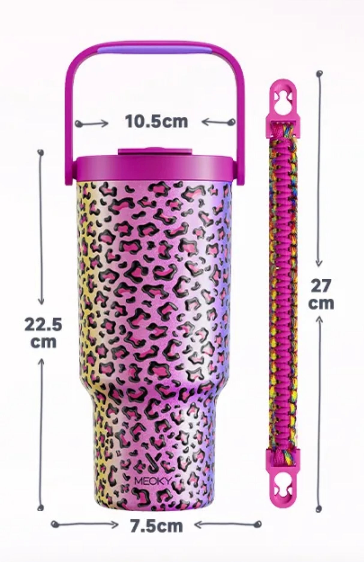 Meoky 32oz Tumbler with Carry Handle