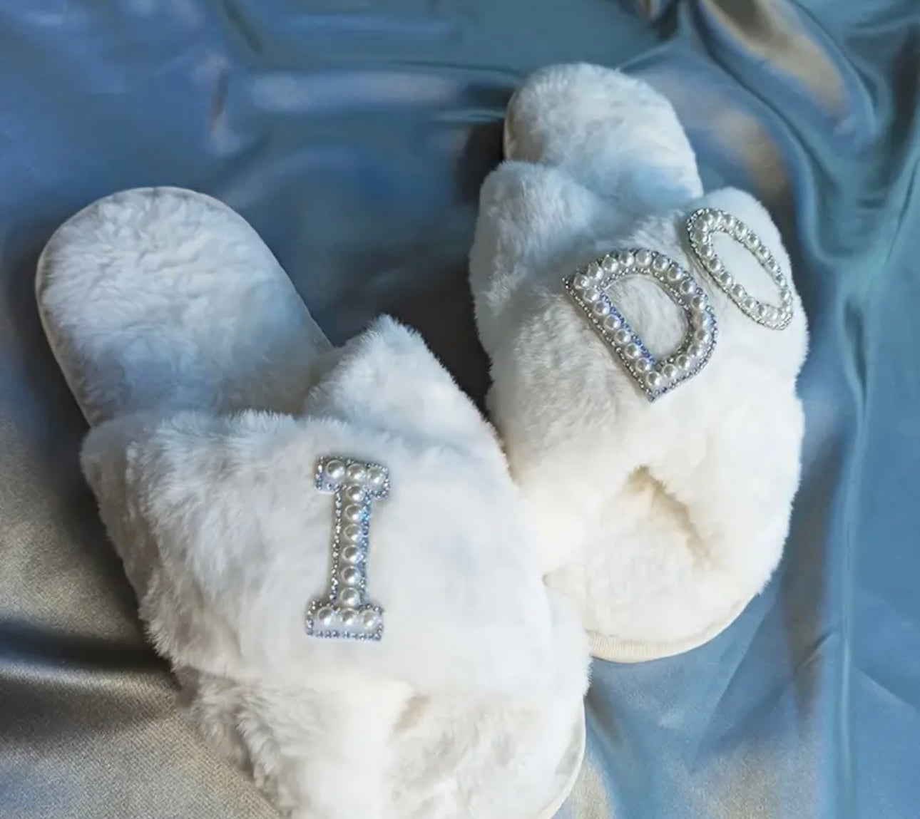 'BRIDE' Fluffy Slippers