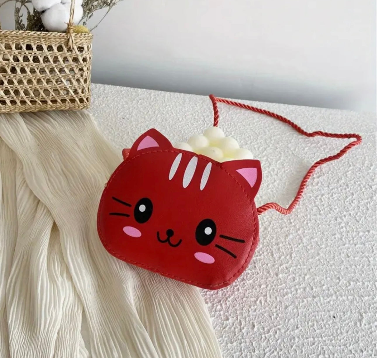 Small Children's Cat Face Handbag