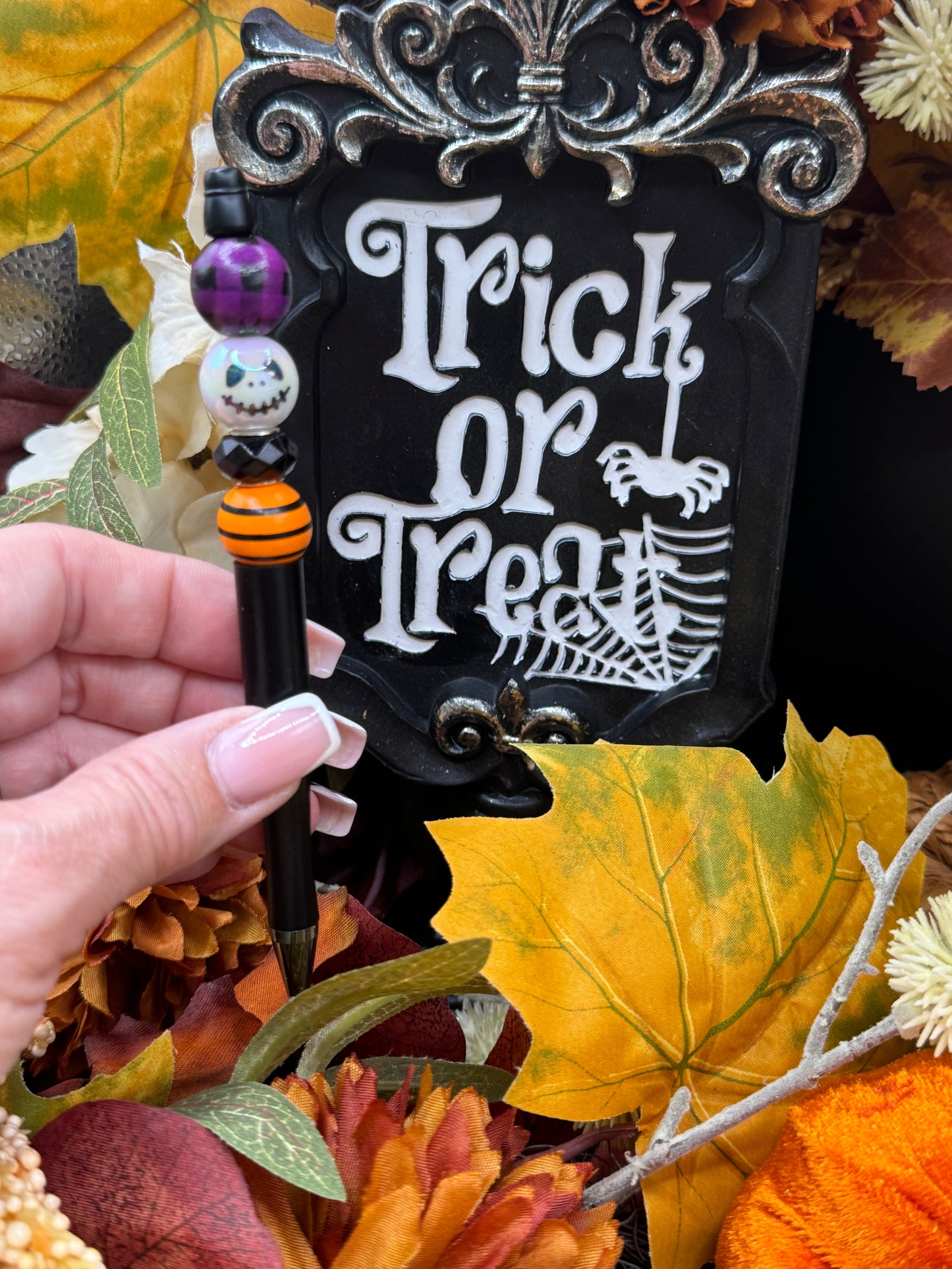 Halloween Beaded Pen