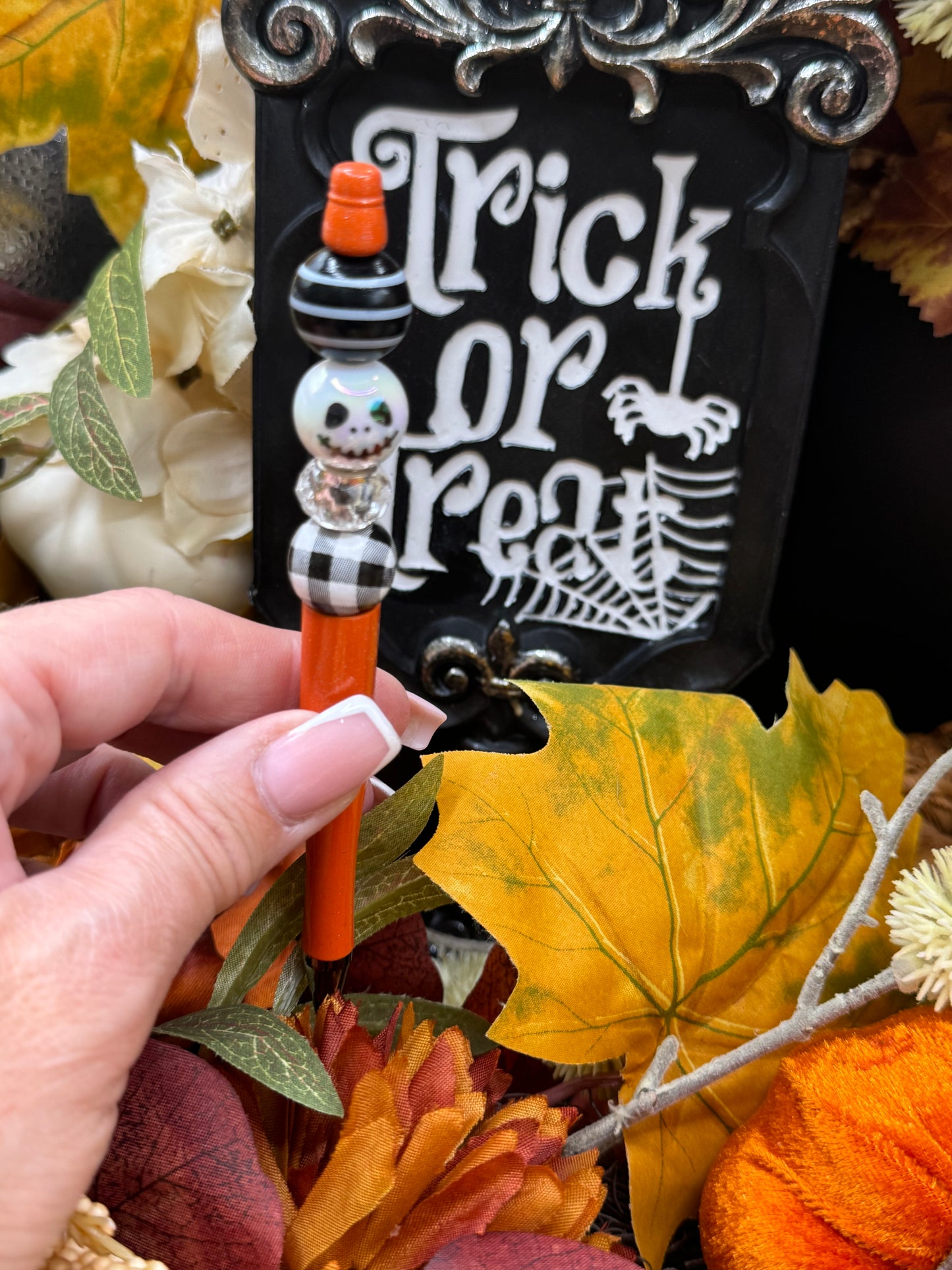 Halloween Beaded Pen