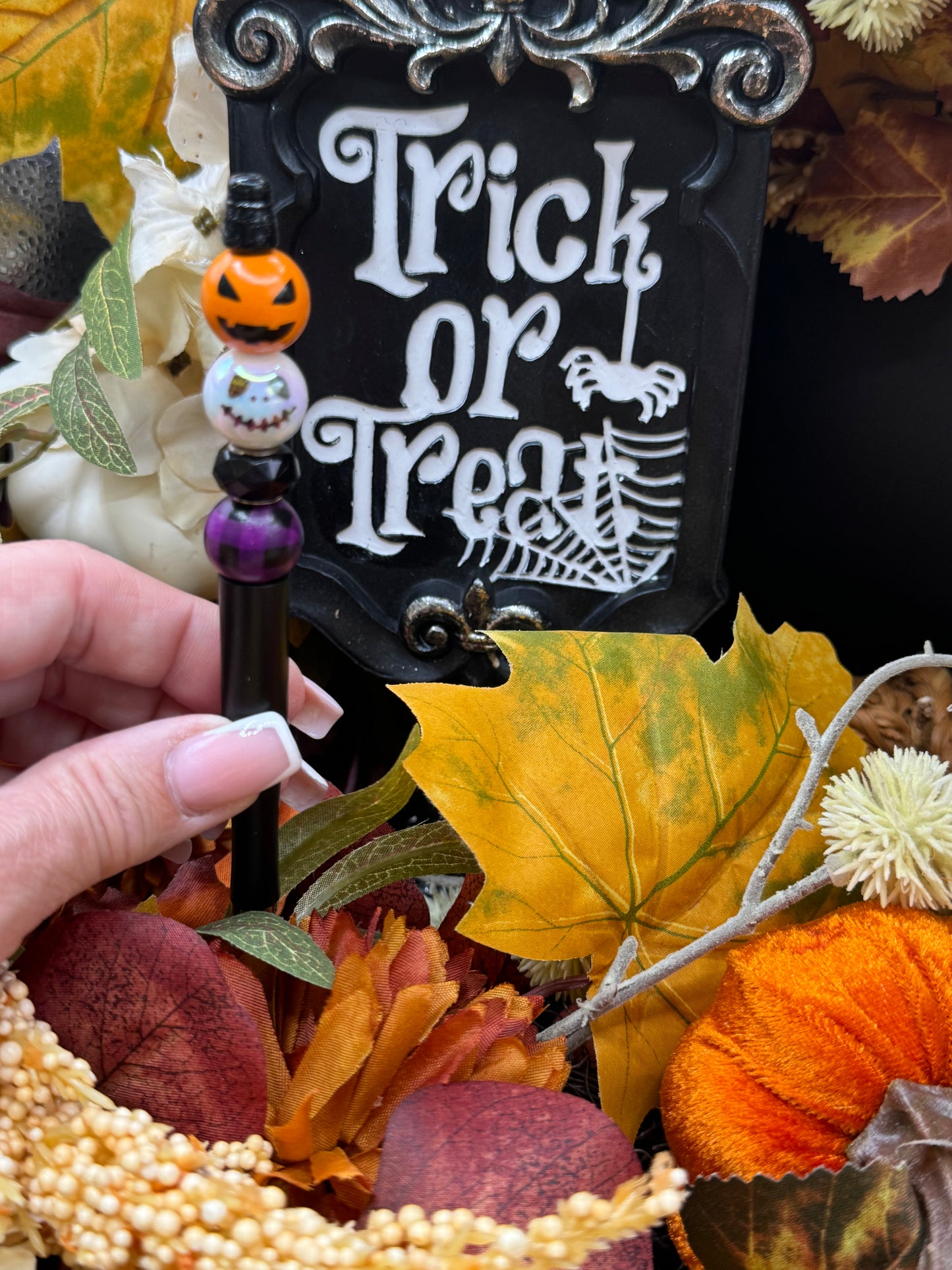 Halloween Beaded Pen