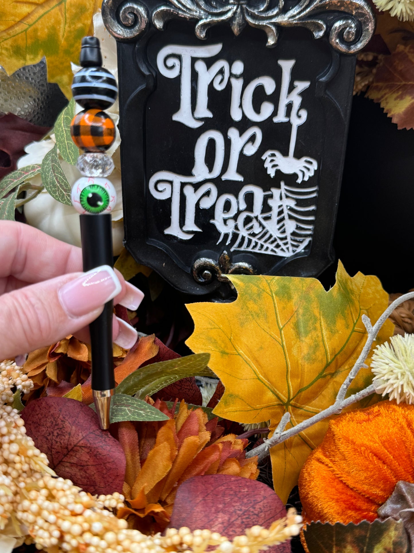 Halloween Beaded Pen