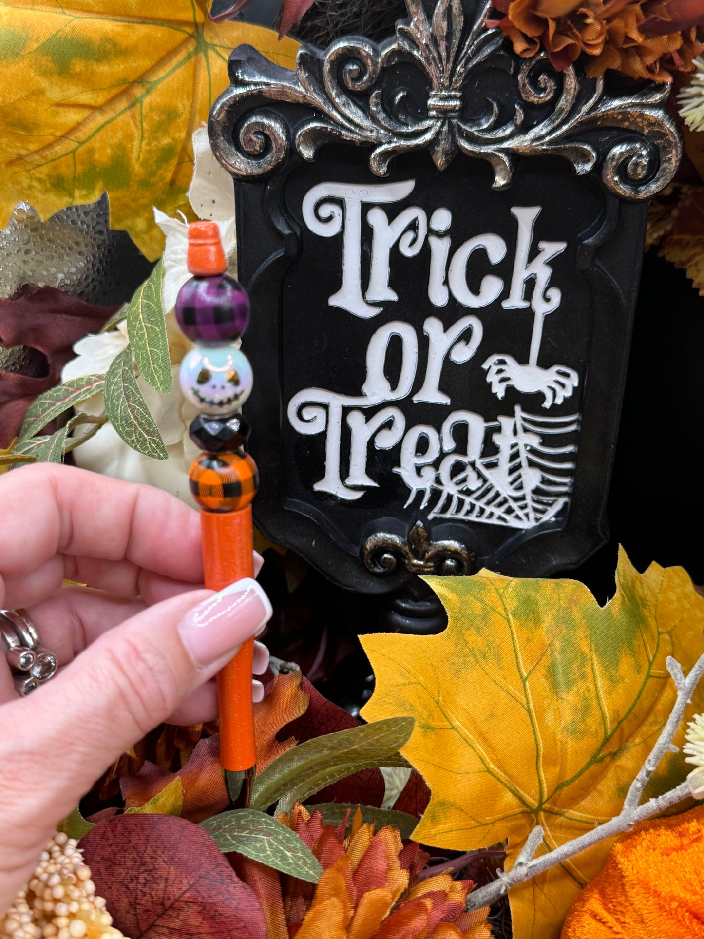 Halloween Beaded Pen