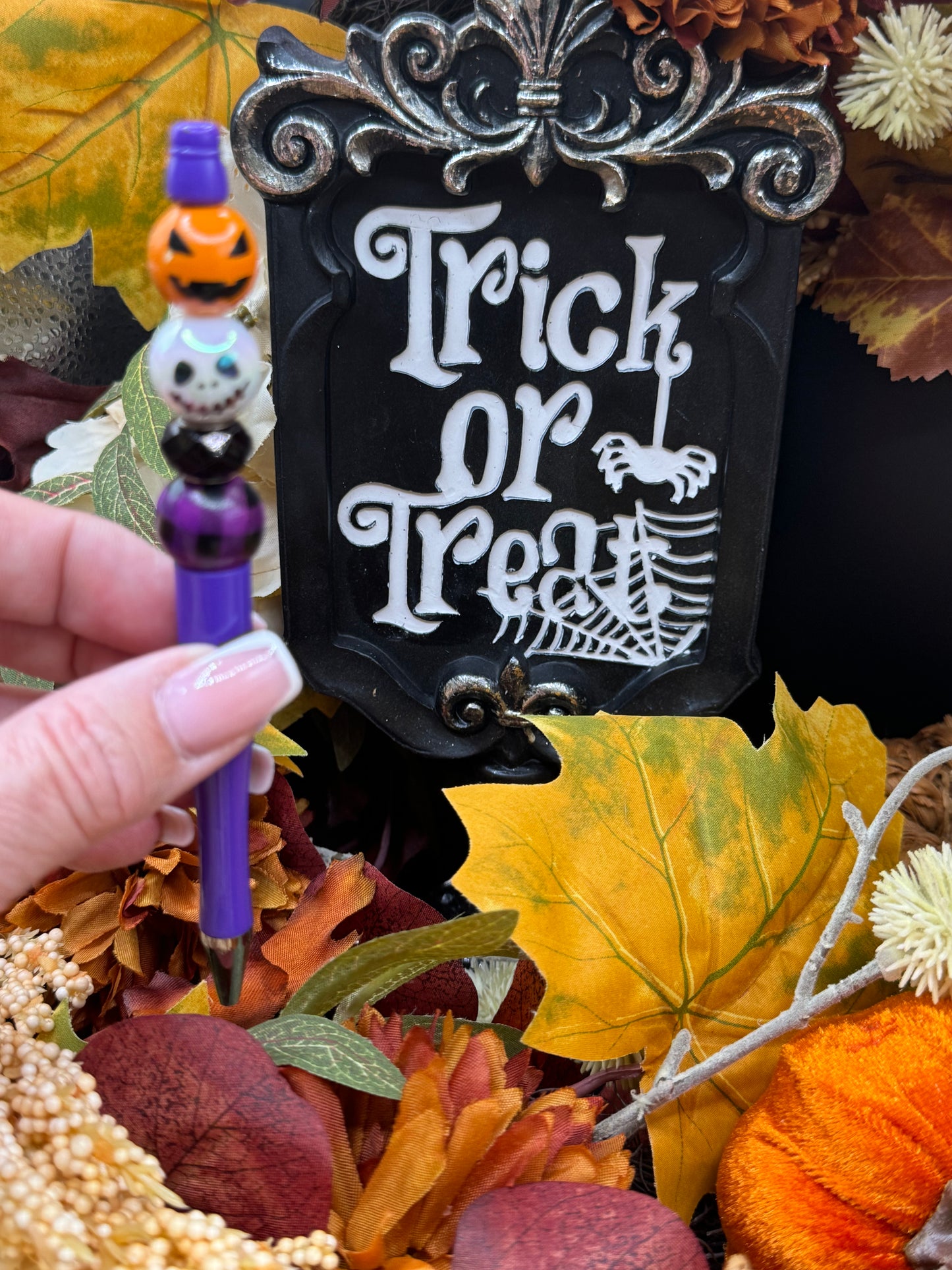 Halloween Beaded Pen