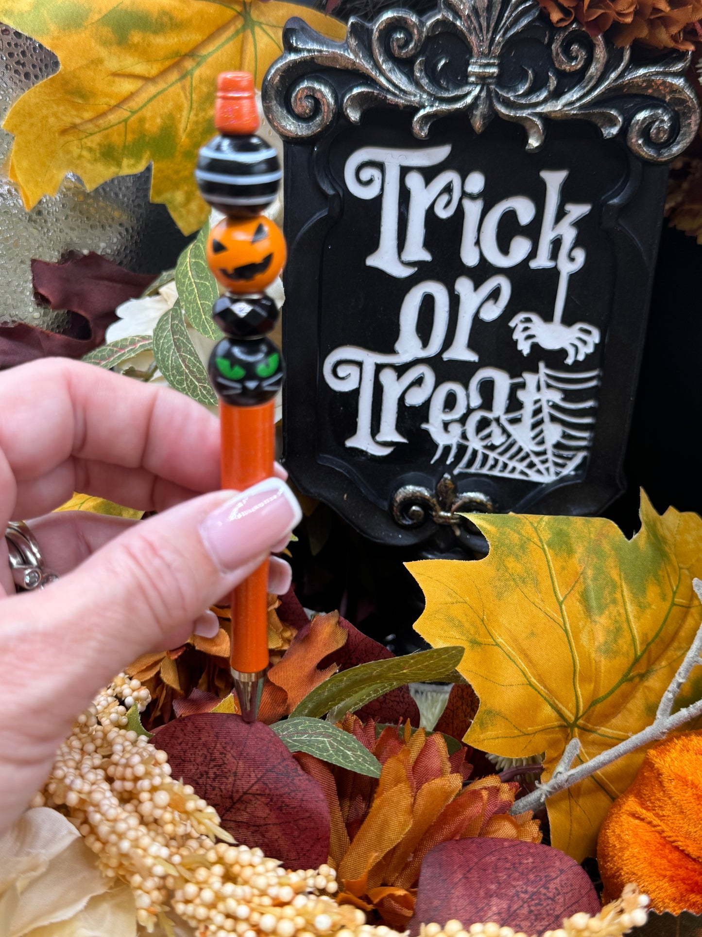Halloween Beaded Pen