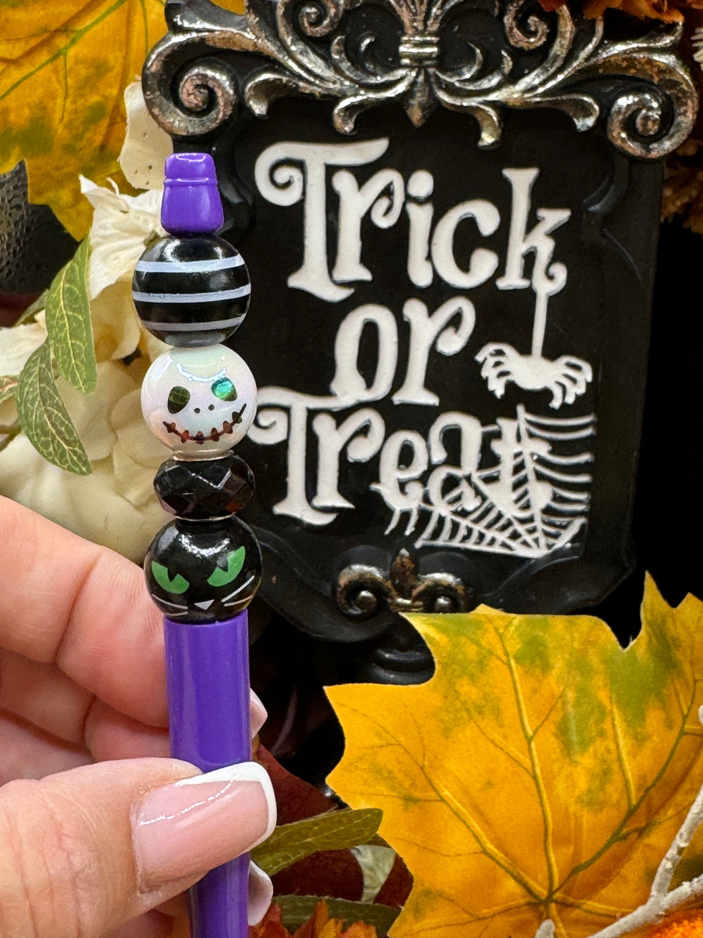Halloween Beaded Pen