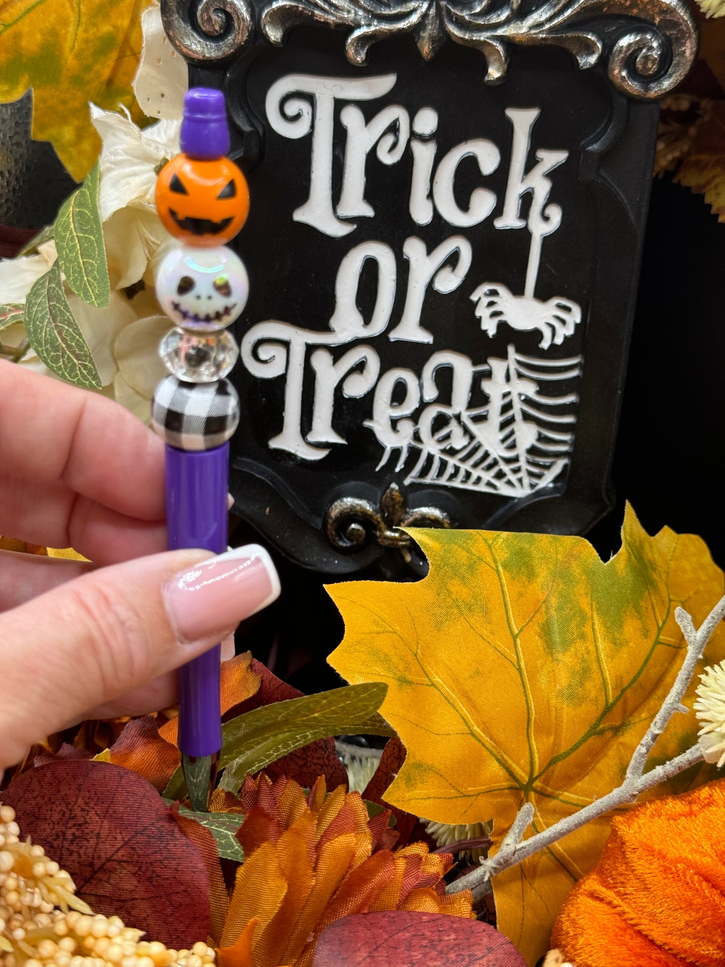 Halloween Beaded Pen