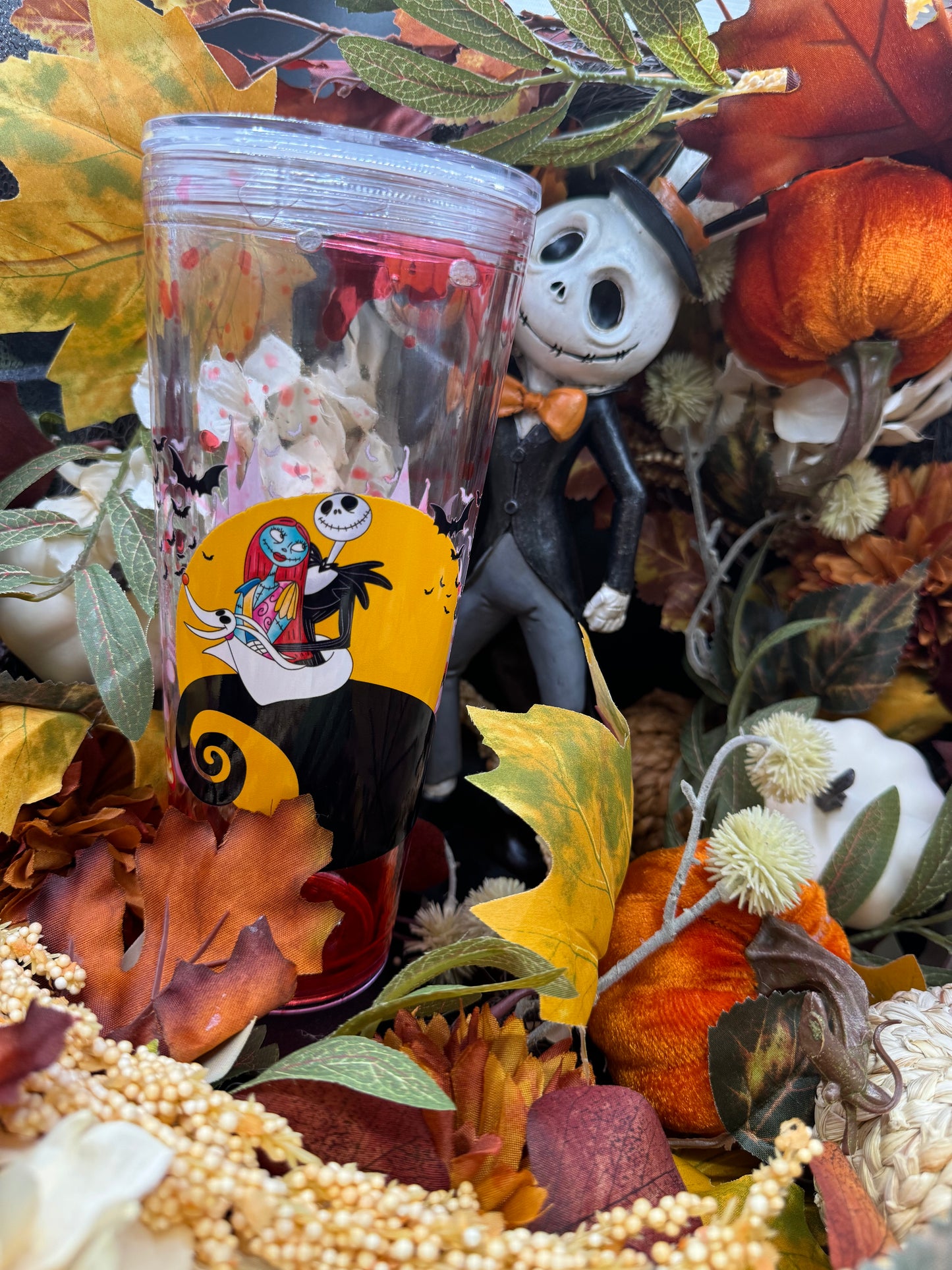 Halloween Lava Tumbler with Lid and Straw