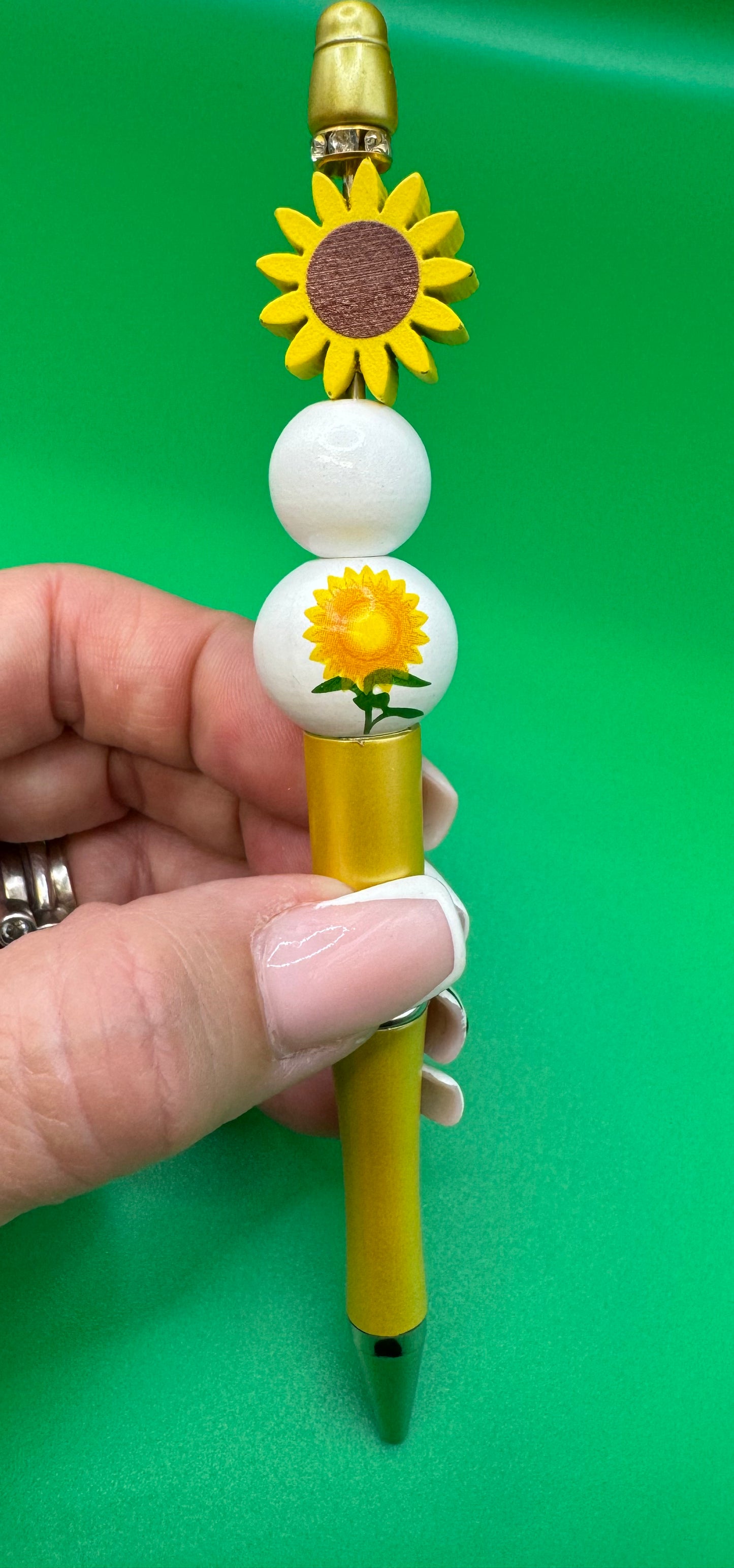Sunflower Beaded Pens