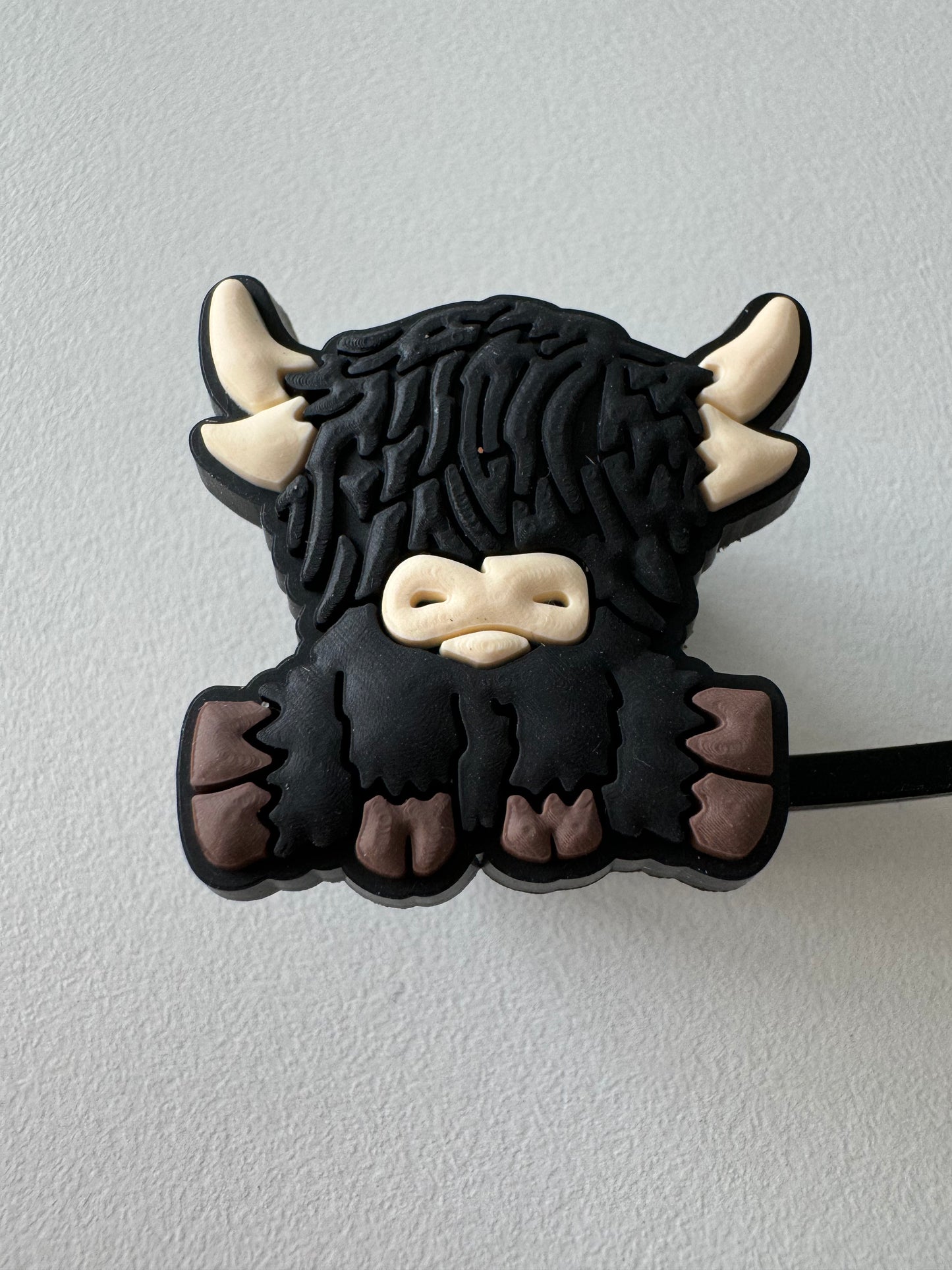 Highland Cow/Cow Straw Toppers