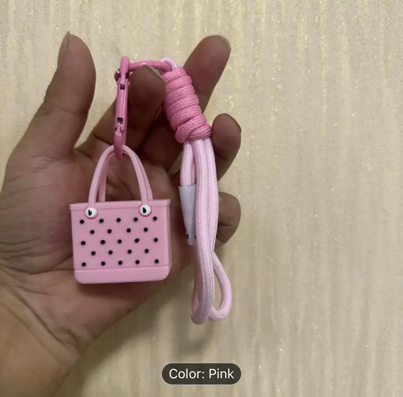 'EVA Beach Bag' Keychain Bracelet