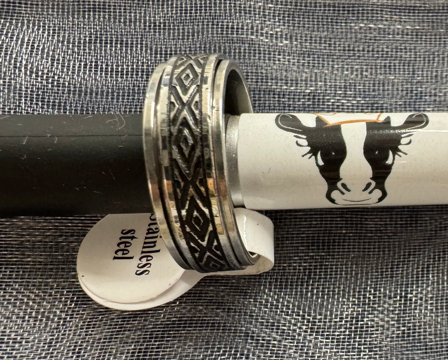 Vintage Style Stainless Steel Fidget Rings