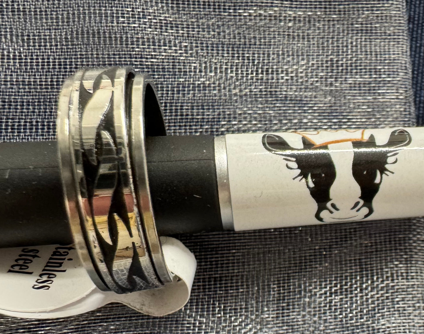 Vintage Style Stainless Steel Fidget Rings