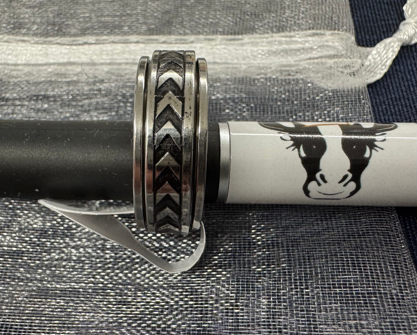 Vintage Style Stainless Steel Fidget Rings