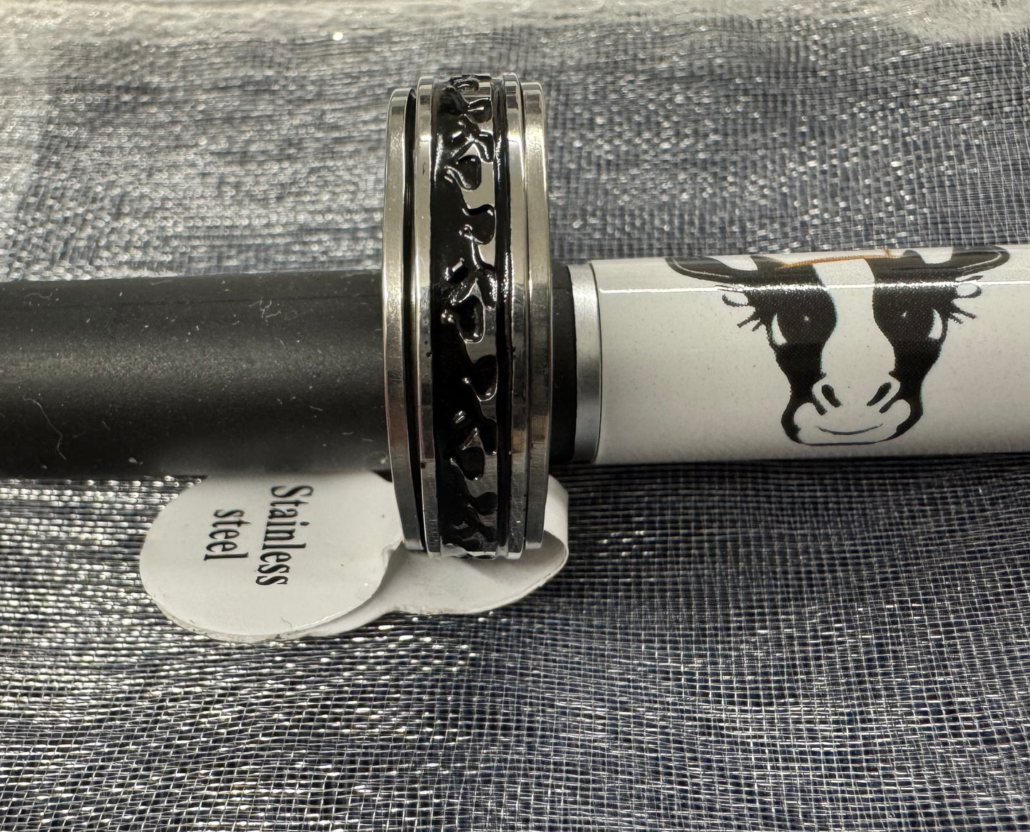 Vintage Style Stainless Steel Fidget Rings