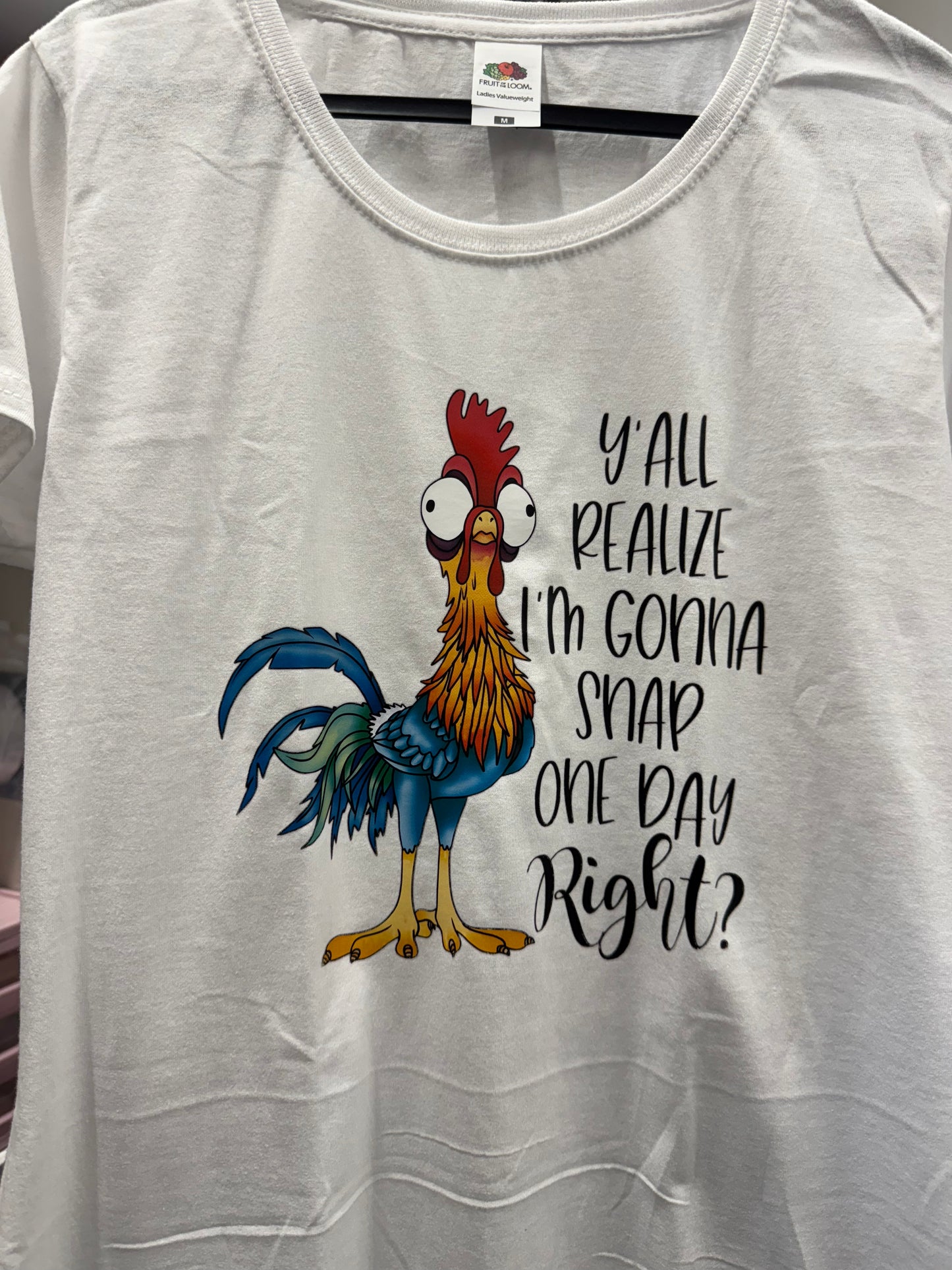 Ladies/Girls T Shirts Pre Printed