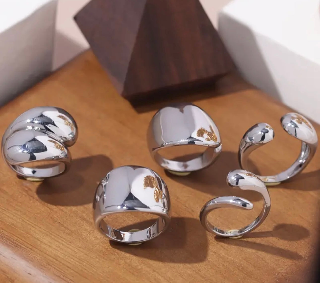 Fashionable Rings including Adjustable Fidget Rings