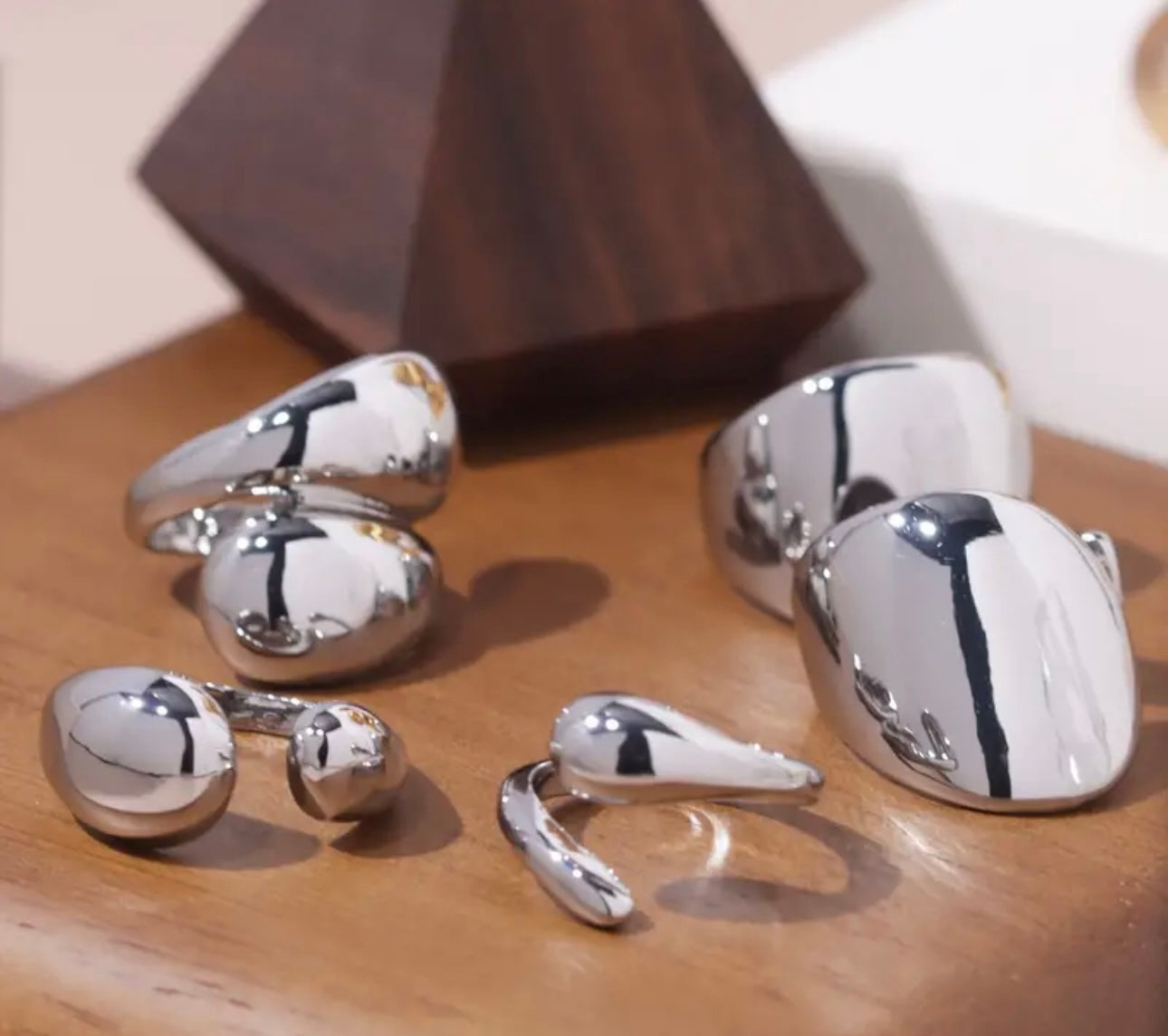 Fashionable Rings including Adjustable Fidget Rings