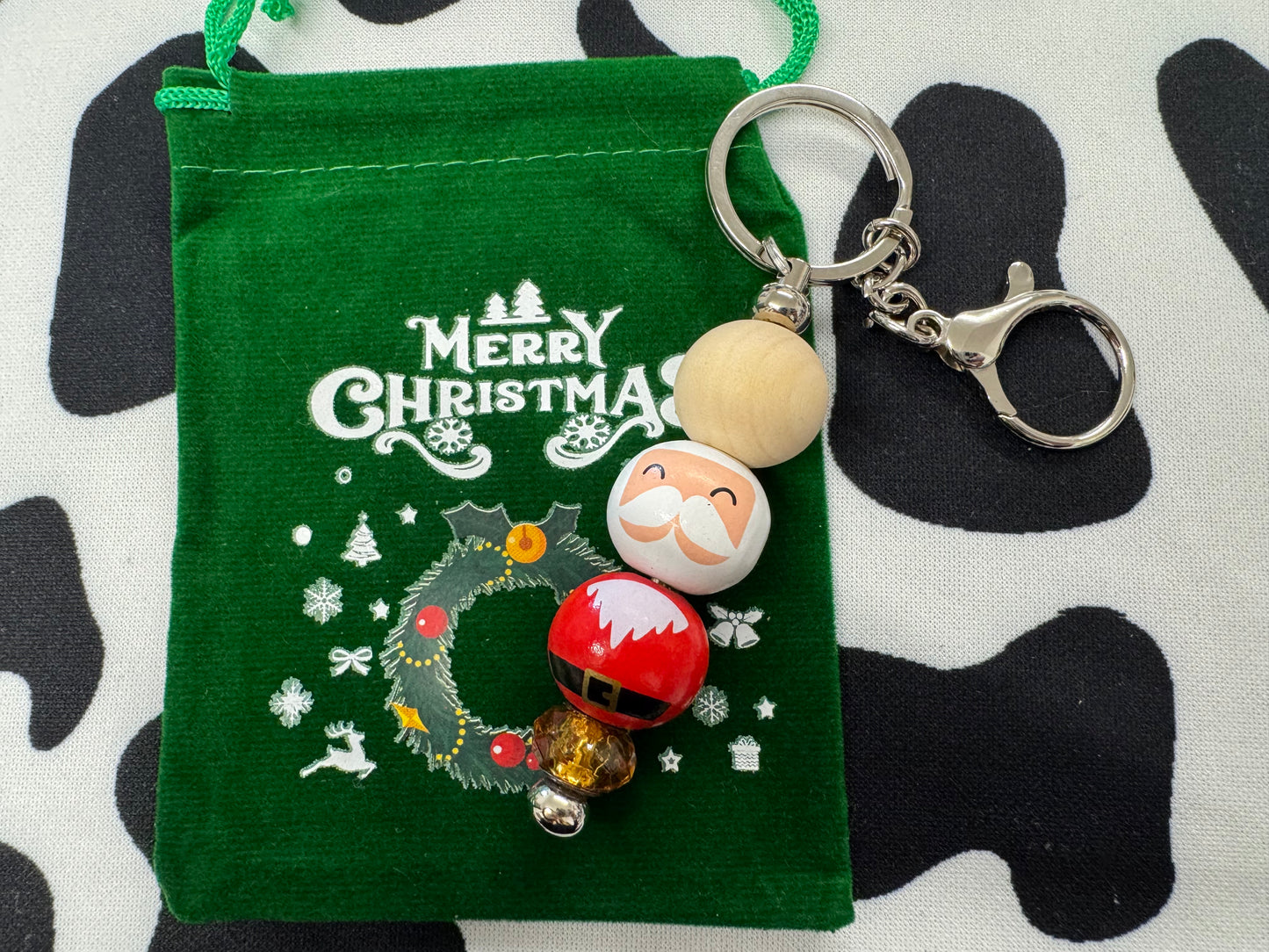 Christmas Beaded Keychains/Bag Decoration