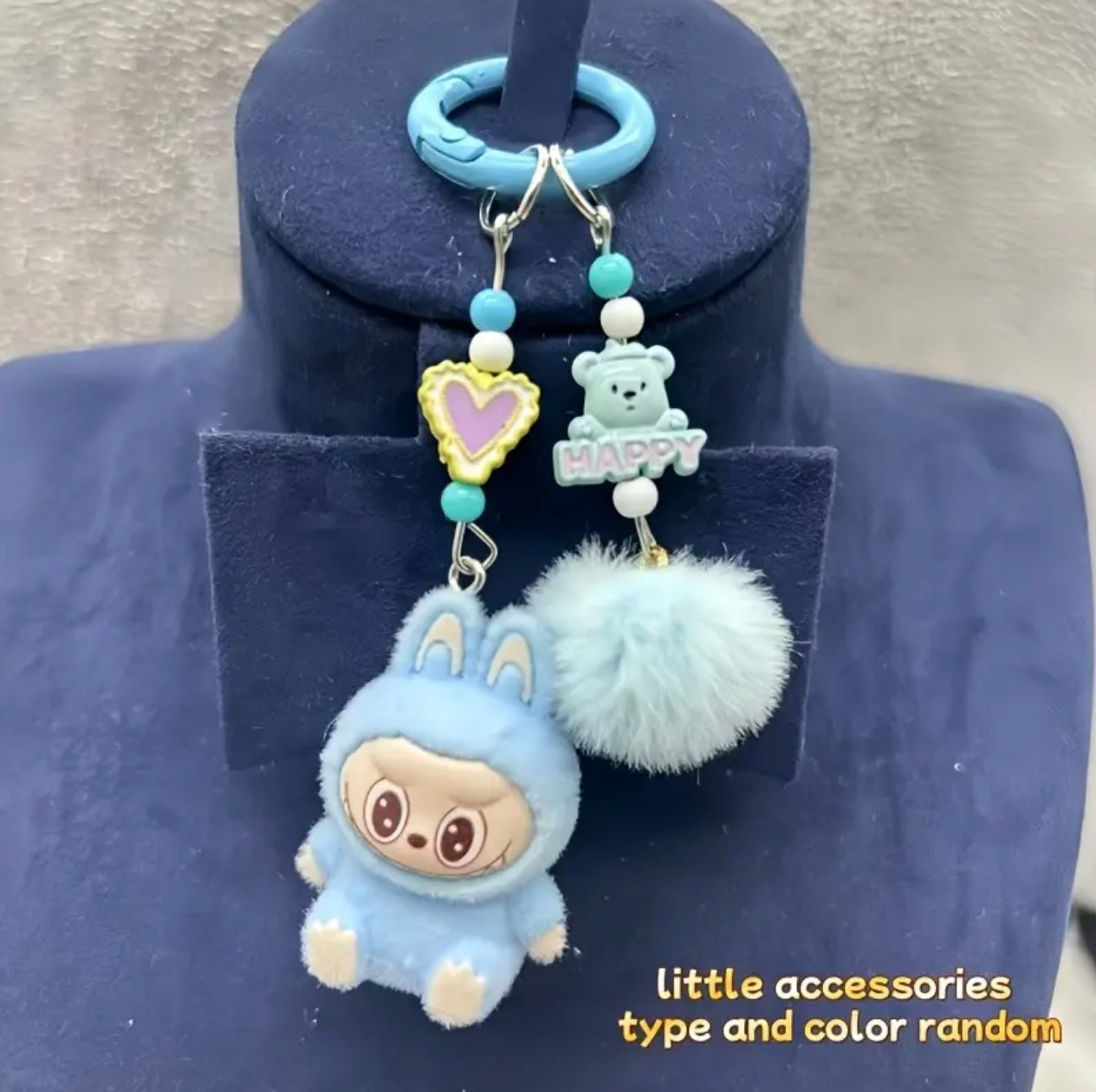 LABUBU 3D Keychain Charm