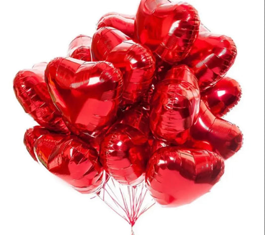 Heart Shaped Foil Balloons