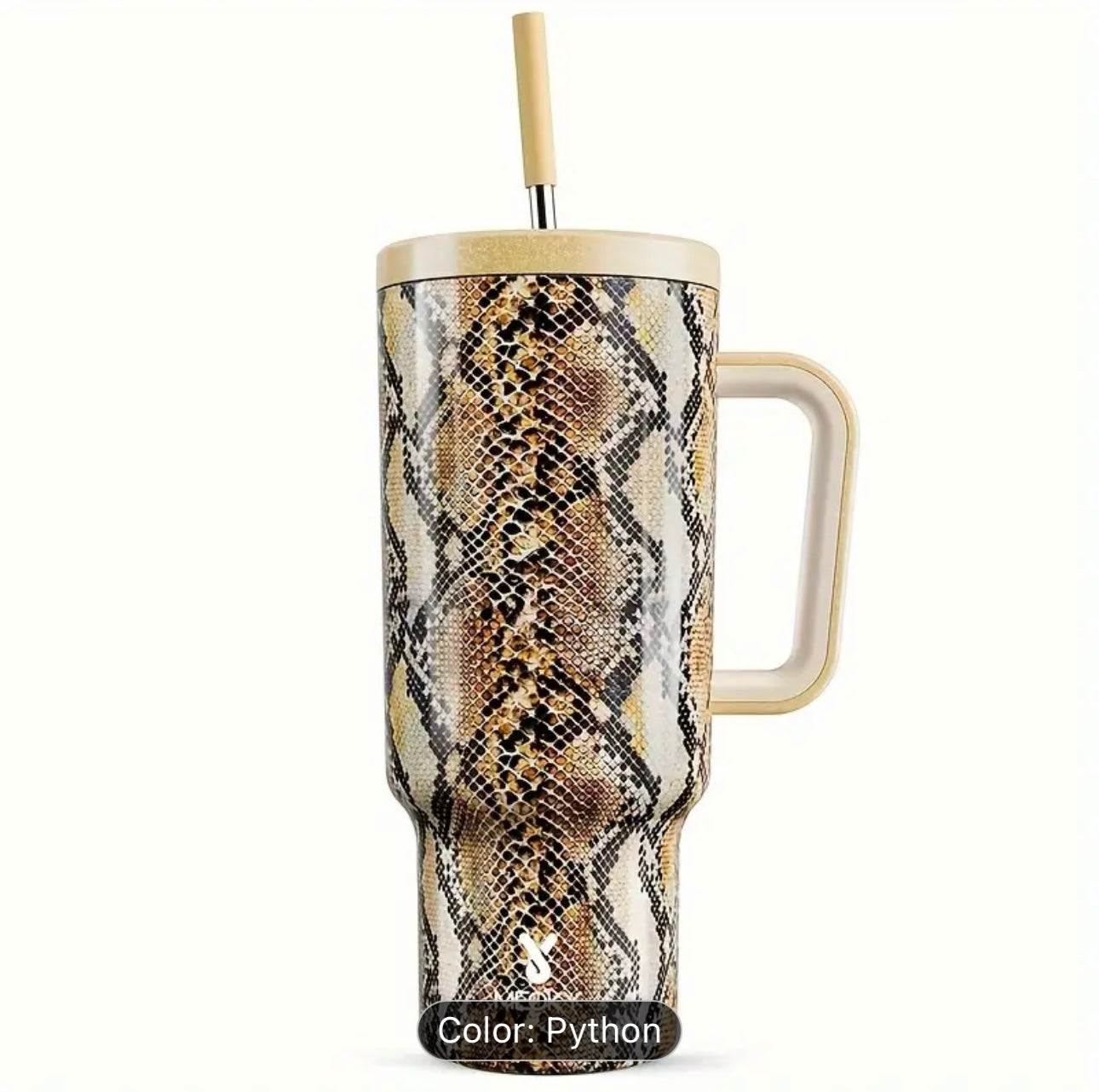 Meoky 40oz Stainless Steel Tumbler with Lid and Straw