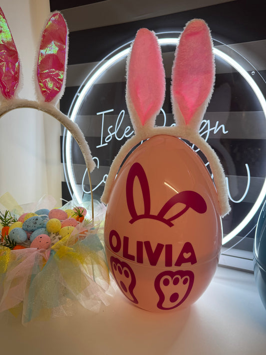 To be Ordered Direct - Personalised Large Plastic Easter Egg