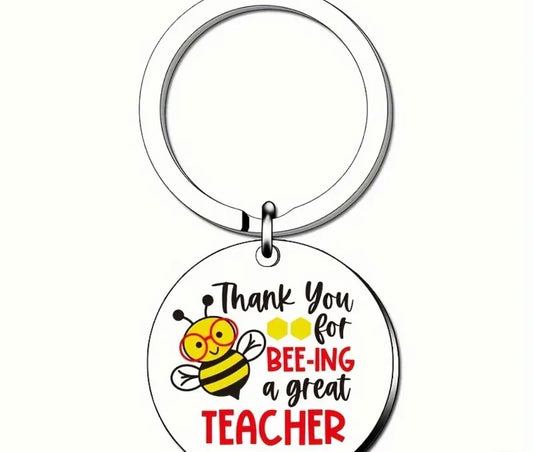 'Thank You for Bee-ing a great Teacher' Keyring